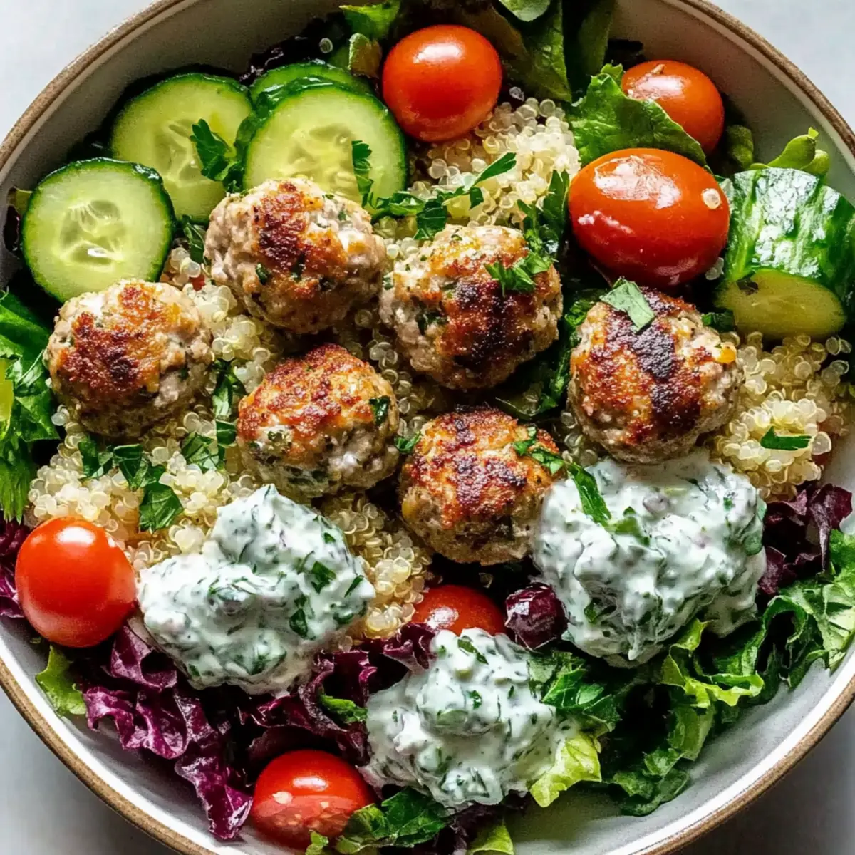Savory Greek Turkey Meatball Bowls for a Healthy Feast