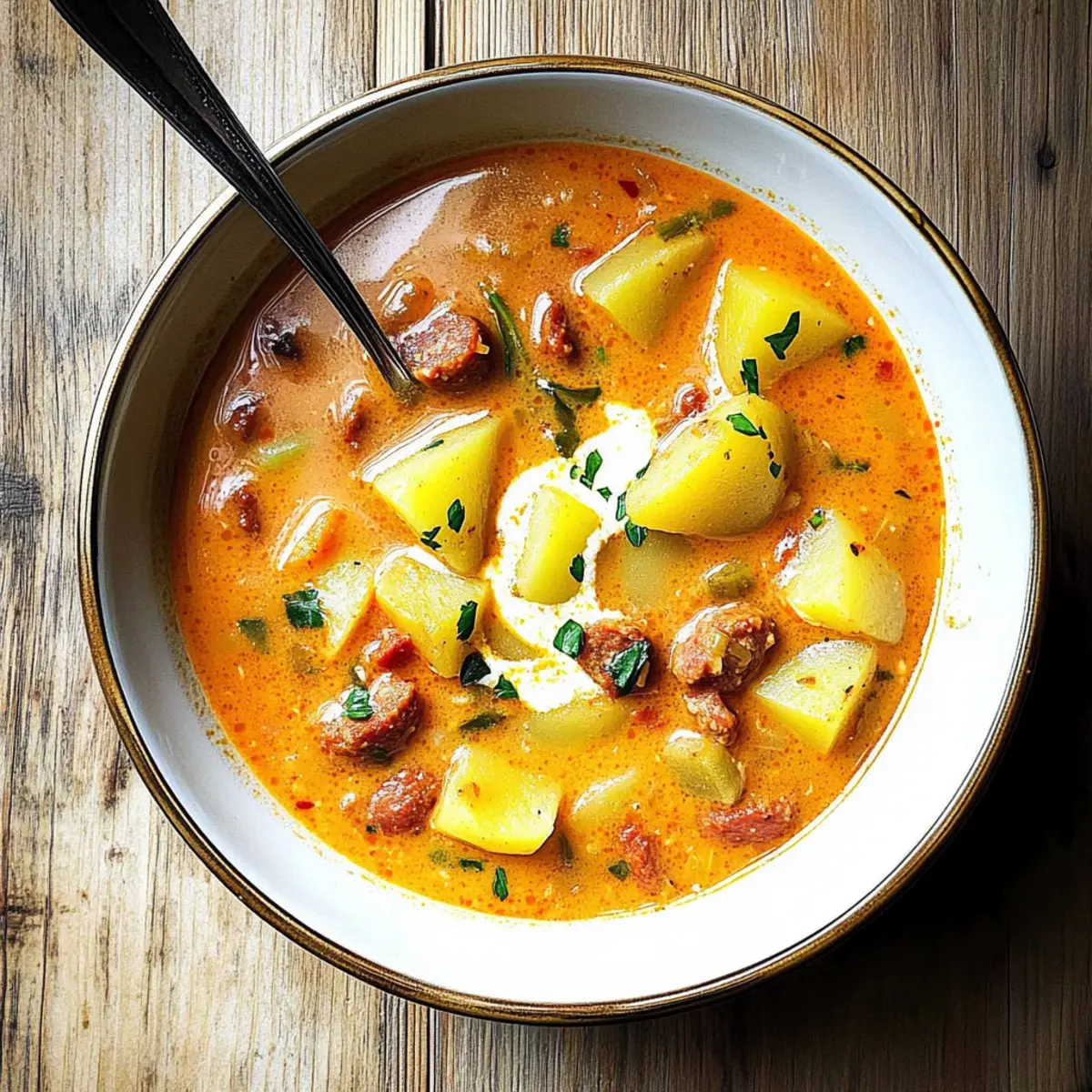 Hearty Spanish Potato Soup with Chorizo for Soulful Comfort