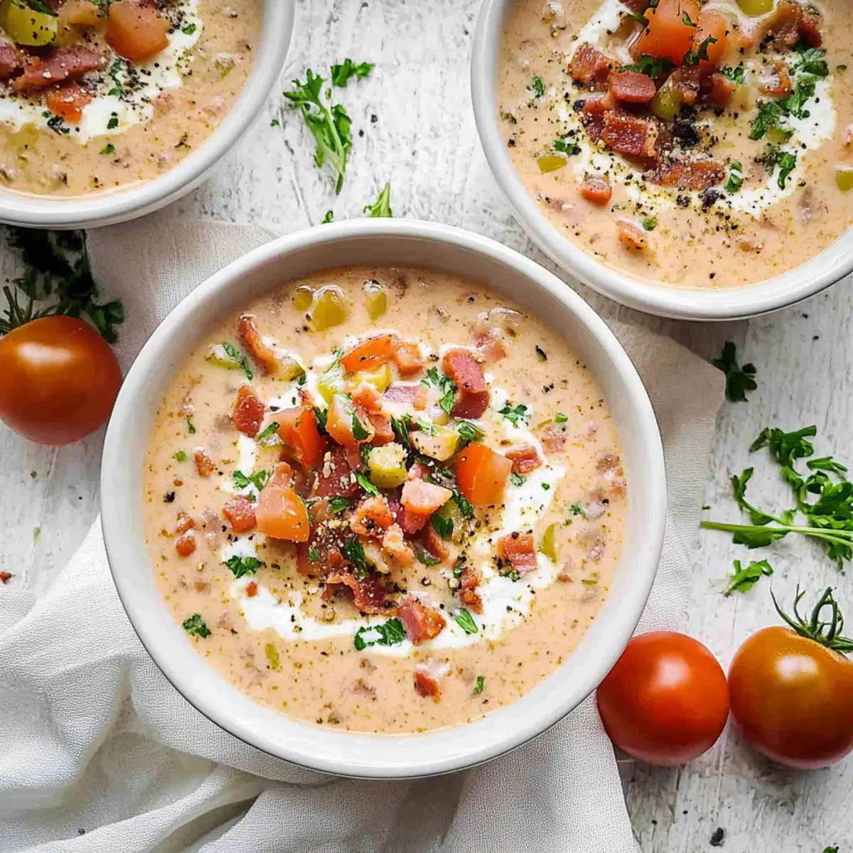 Irresistibly Creamy BLT Soup for Bacon Lovers