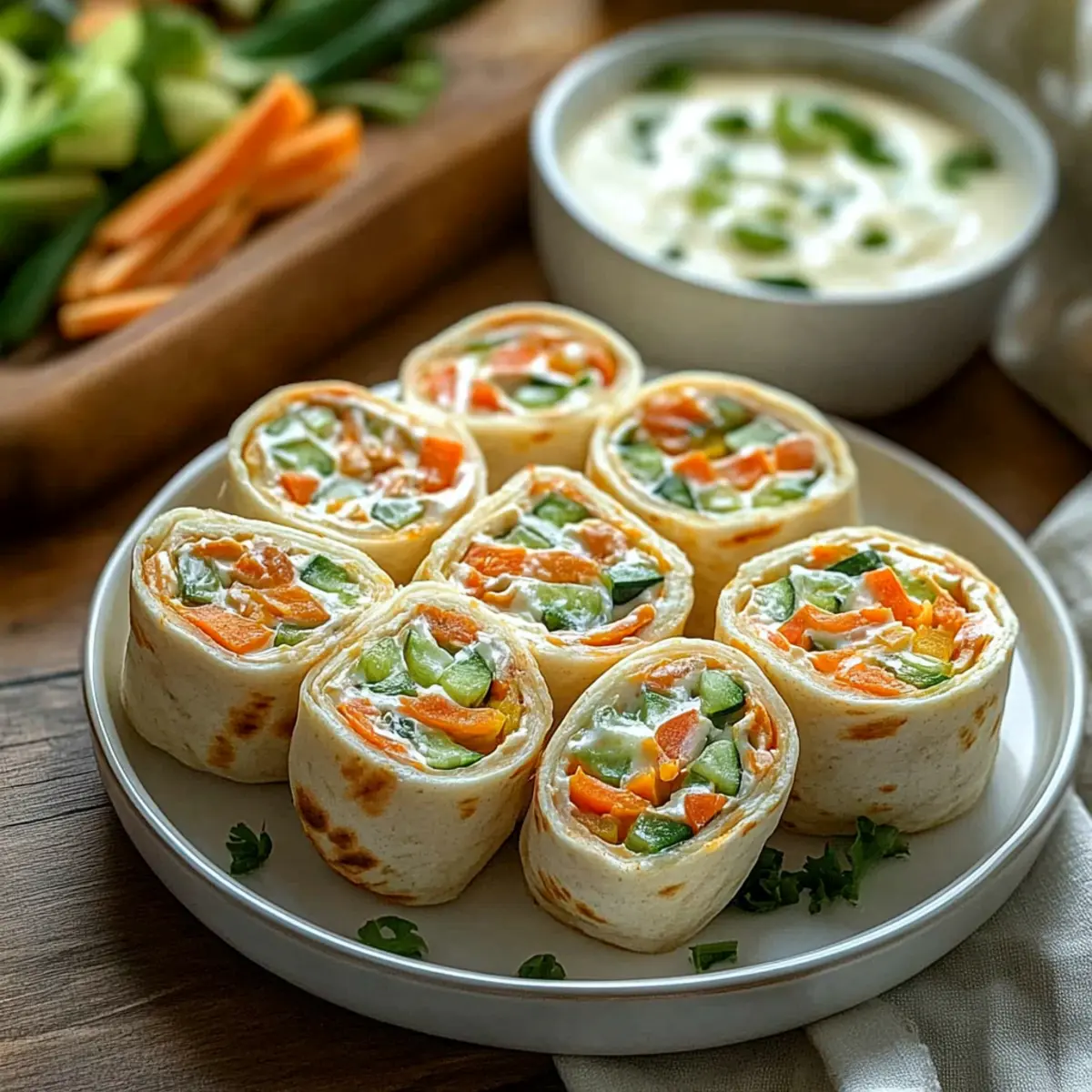 Delicious Vegetable Tortilla Roll Ups for Healthy Snacking