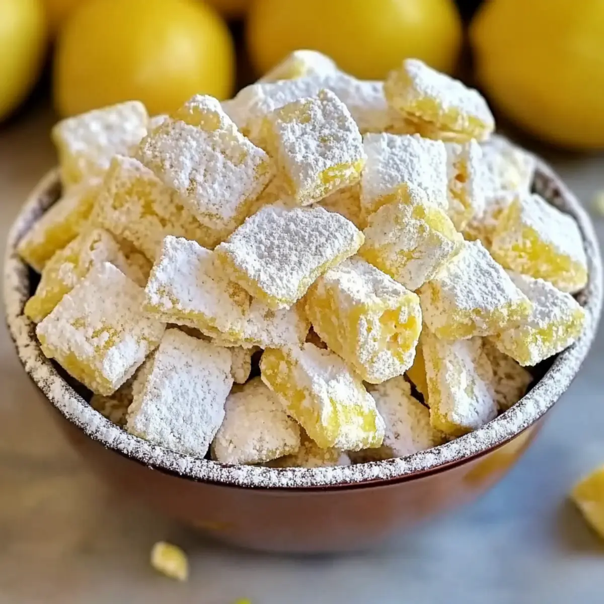 Lemonade Puppy Chow Snack Recipe for Zesty Summer Fun