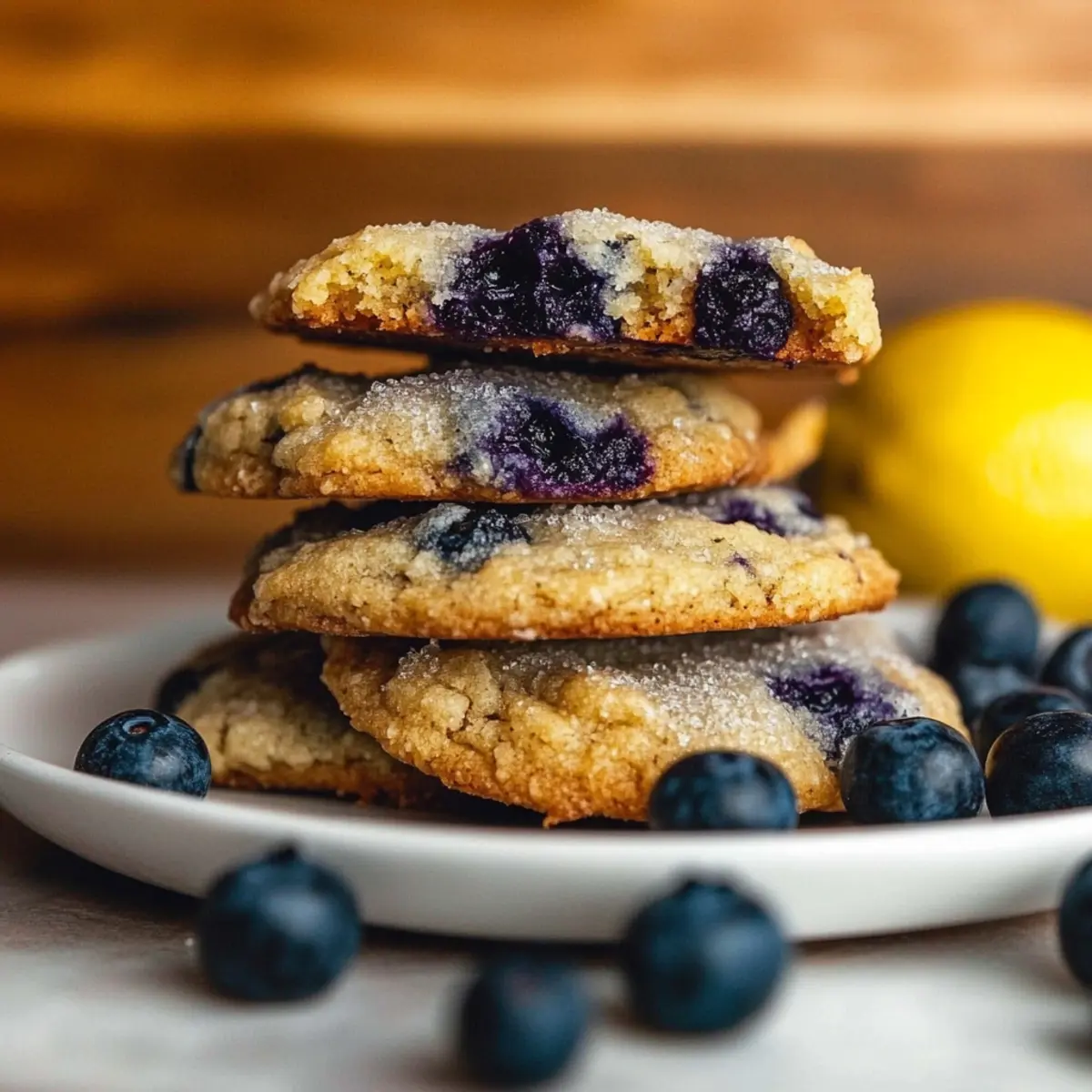 Lemon Blueberry Cookies Bursting with Summer Flavor