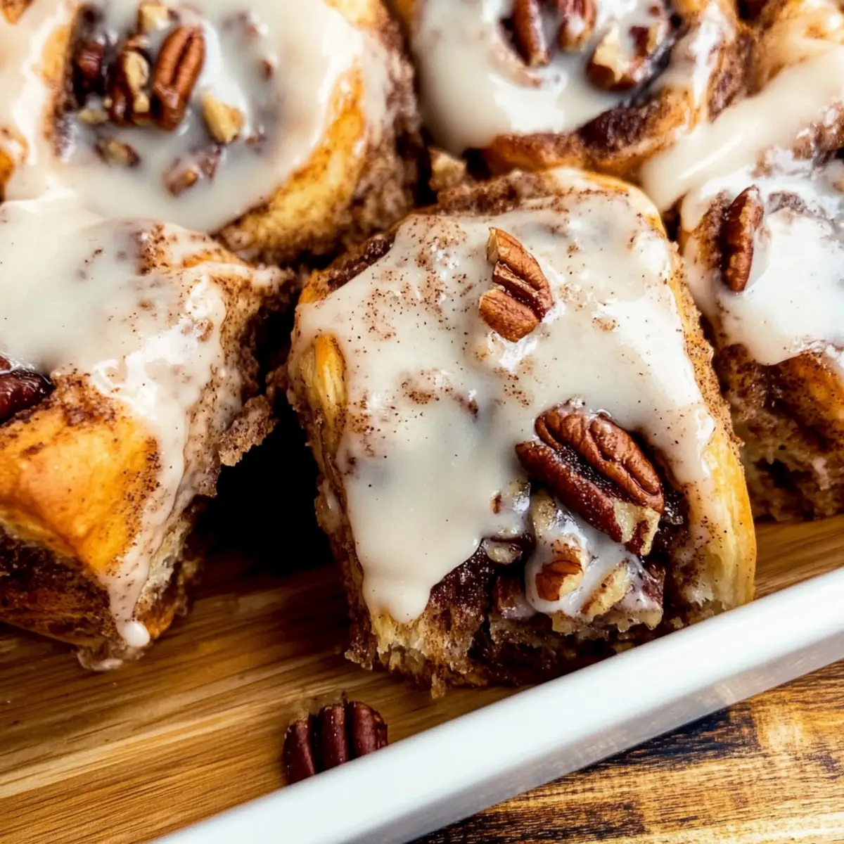 Indulge in Pecan Pie Cinnamon Rolls for a Sweet Morning Treat