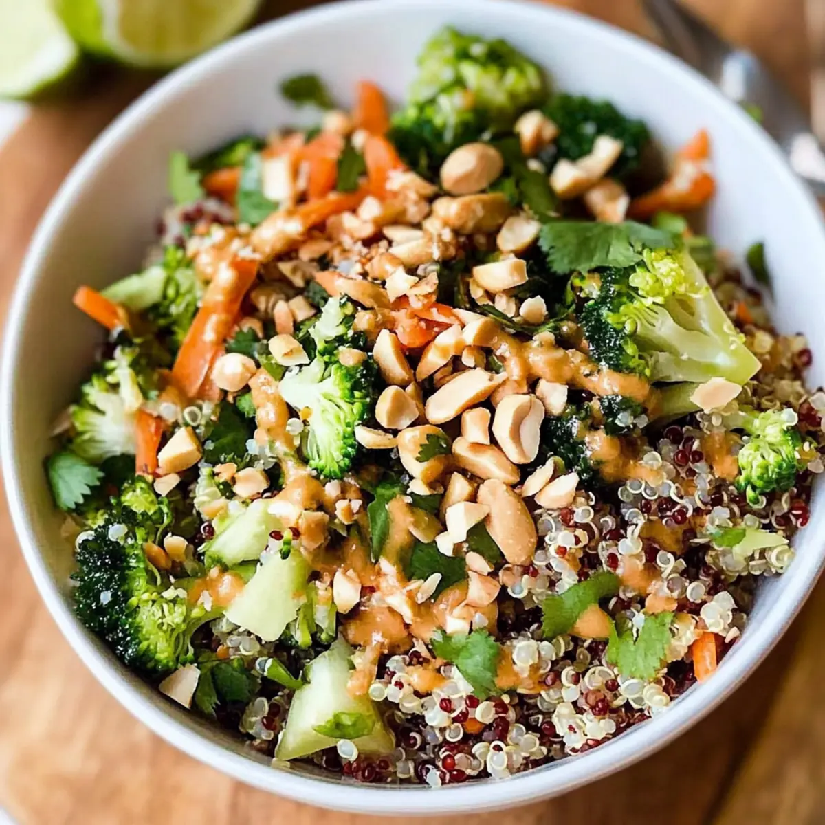 Delicious Thai Veggie Quinoa Bowl for a Fresh, Healthy Meal