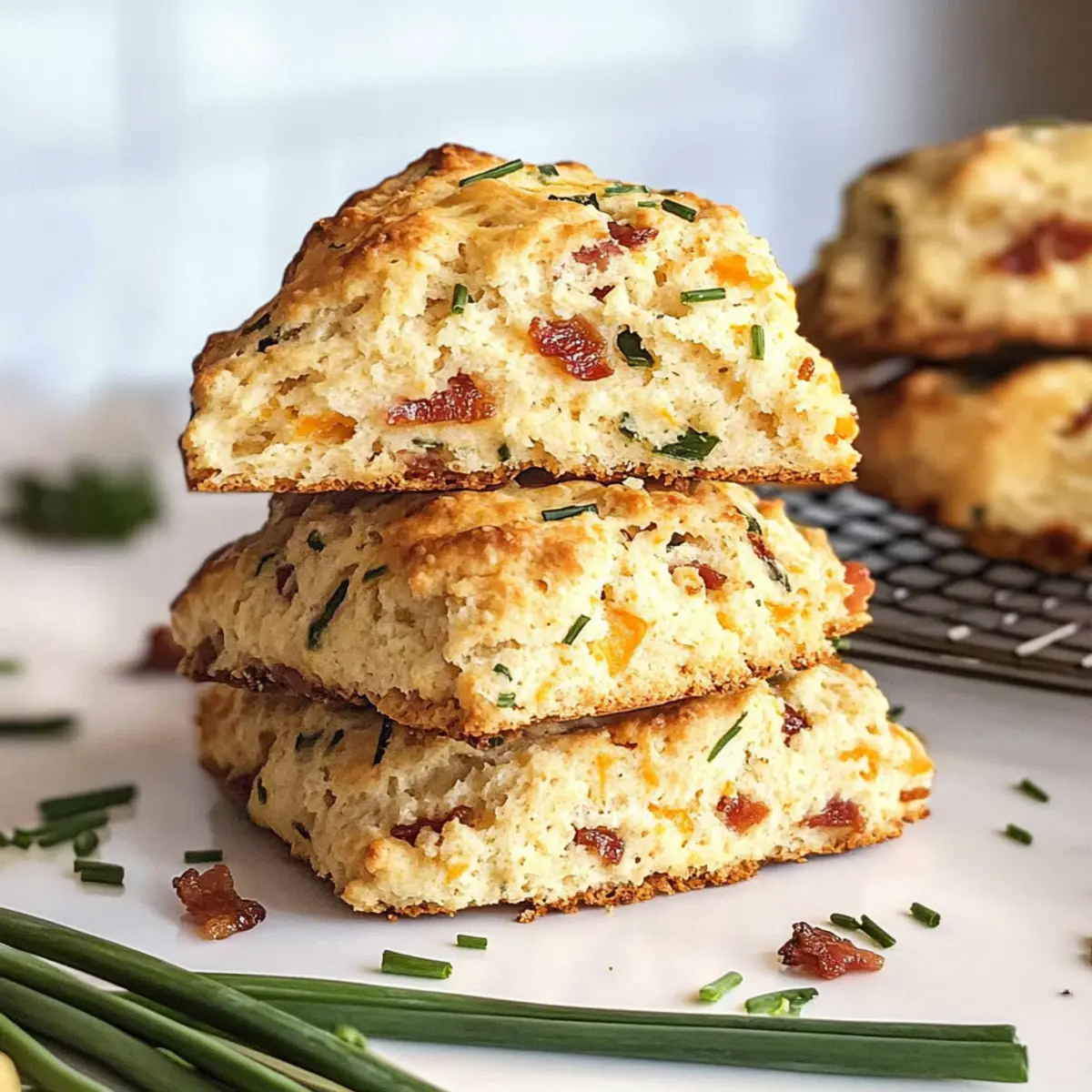 Savory Bacon Cheddar Chive Scones for Your Perfect Brunch