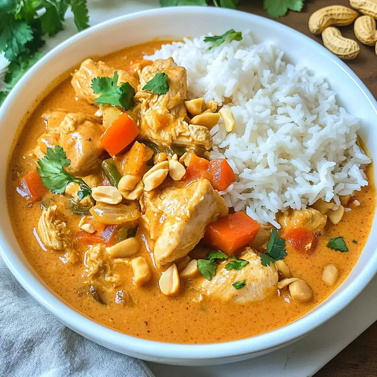 Savory Thai Peanut Curry Chicken in 30 Minutes Flat