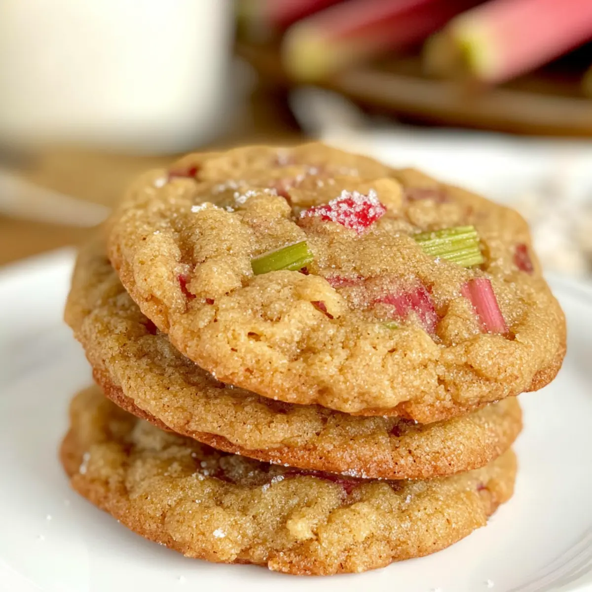 Brown Sugar Rhubarb Cookies: Sweet & Chewy Delights