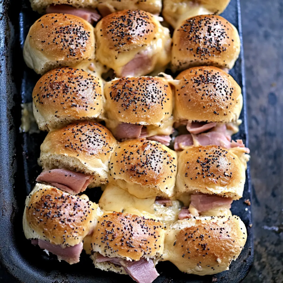Savory Ham and Cheese Sliders: Simple Delight in Every Bite