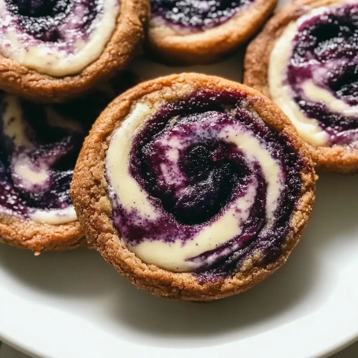 Blueberry Cheesecake Swirl Cookies That Melt in Your Mouth