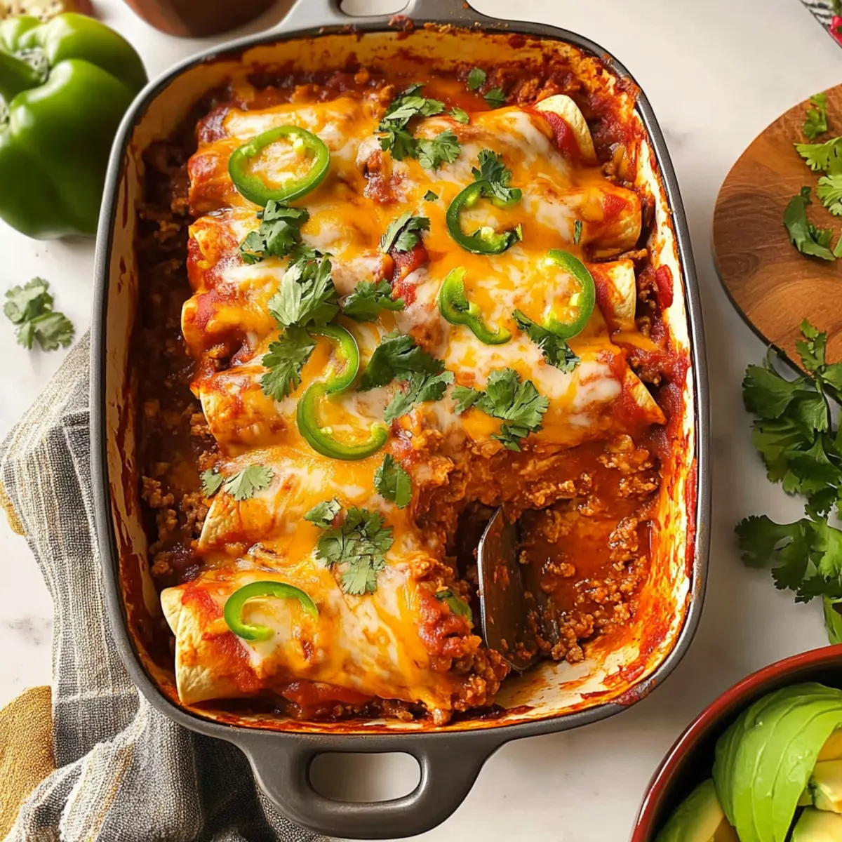 Hearty Beef Enchilada Casserole Everyone Will Love