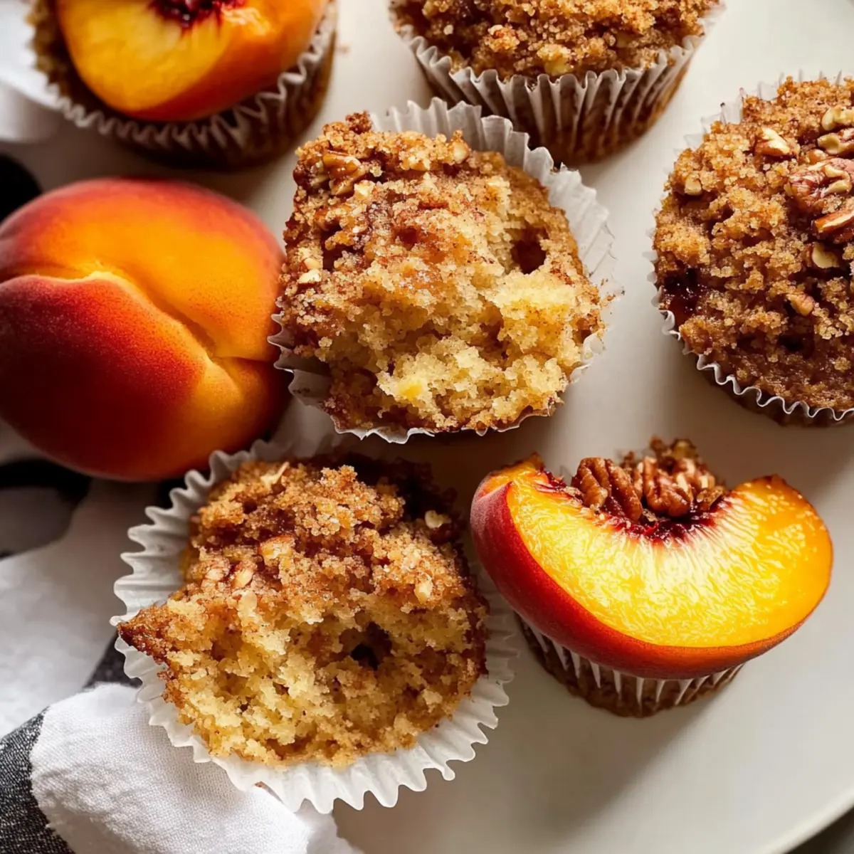 Peach Crumble Muffins that Brighten Your Morning Bliss