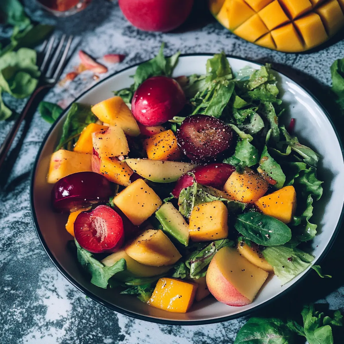 Delicious Plum & Mango Salad: A Refreshing Summer Treat