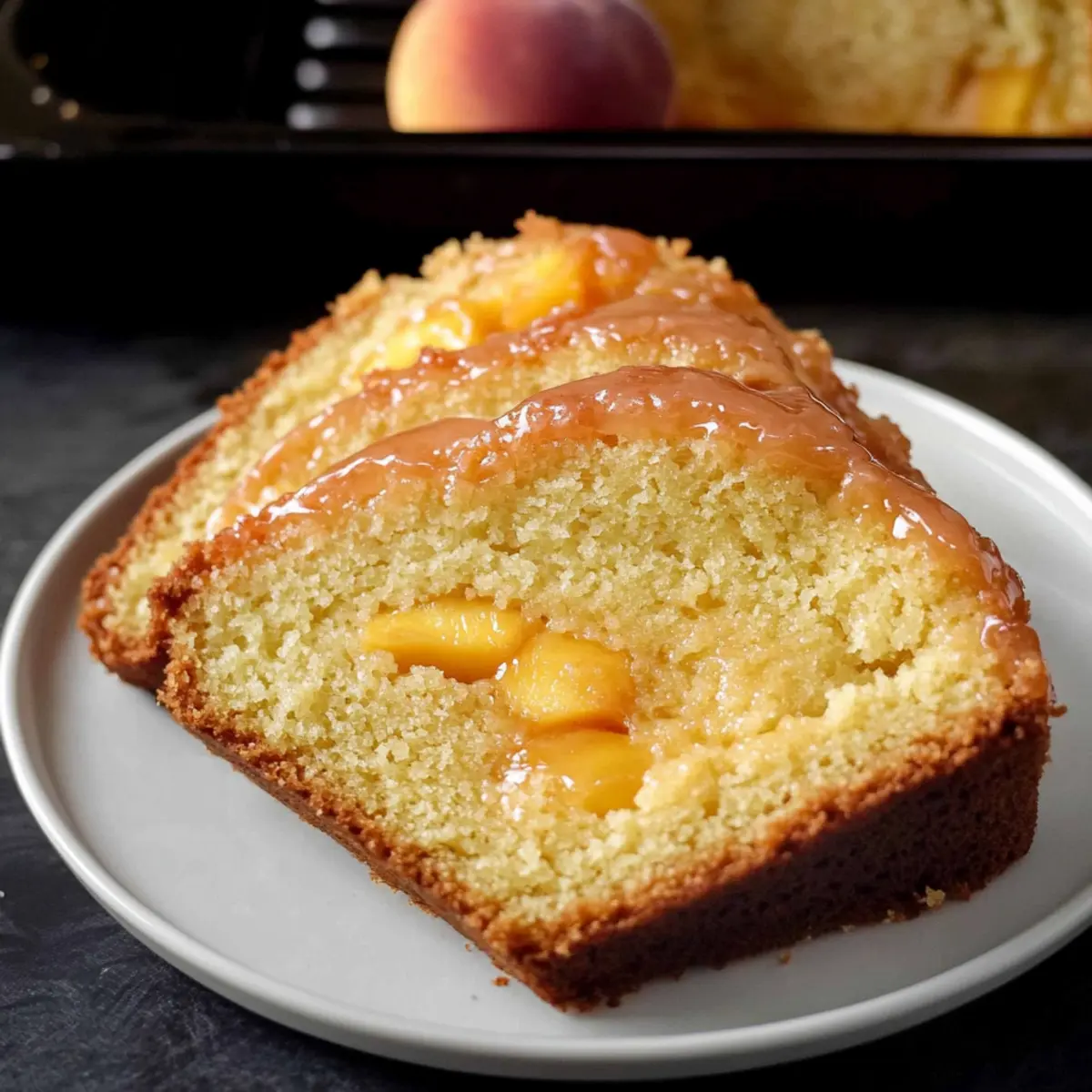 Old-Fashioned Peach Pound Cake That's Bursting with Flavor