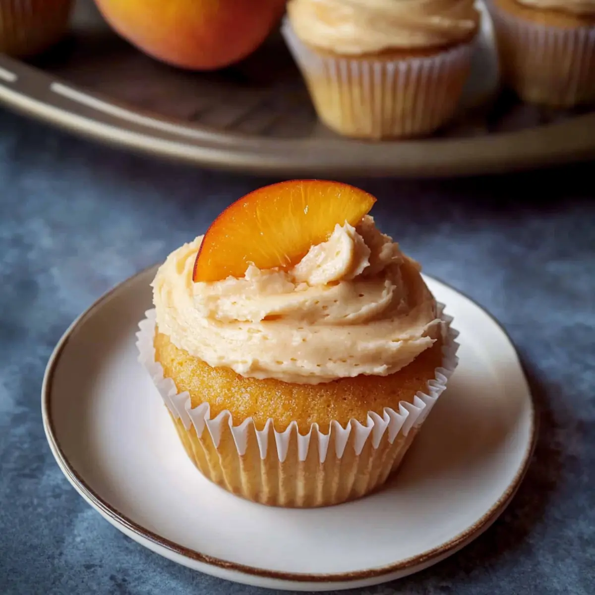Moist Peach Cupcakes That Melt in Your Mouth Every Time