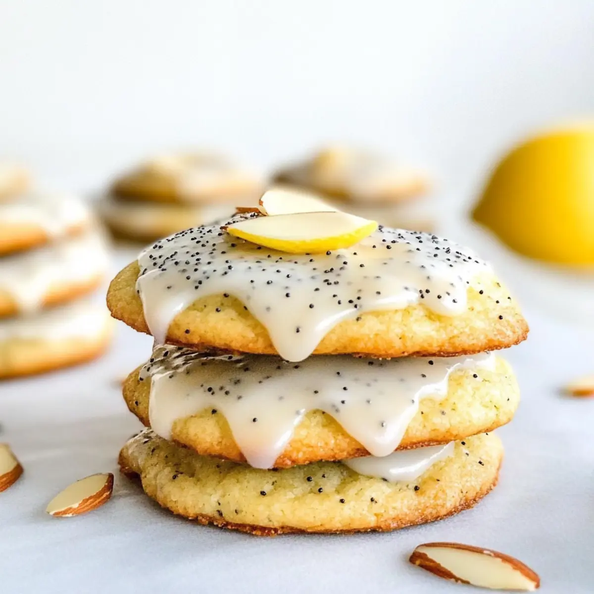 Soft Lemon Poppy Seed Cookies with Mascarpone Bliss