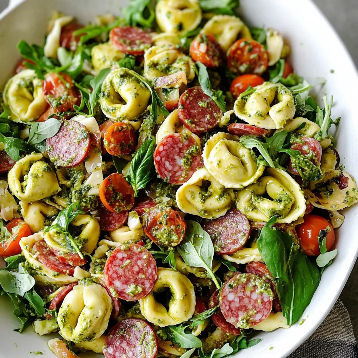 Zesty Italian Tortellini Pasta Salad Perfect for Summer BBQs