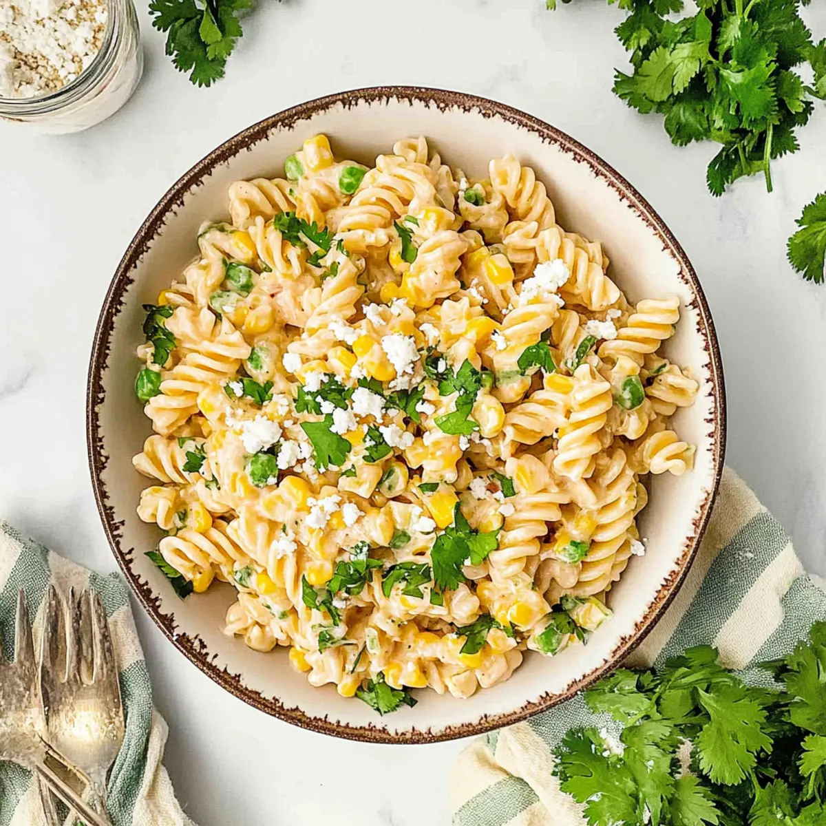 Street Corn Pasta Salad: A Creamy Twist on BBQ Favorites