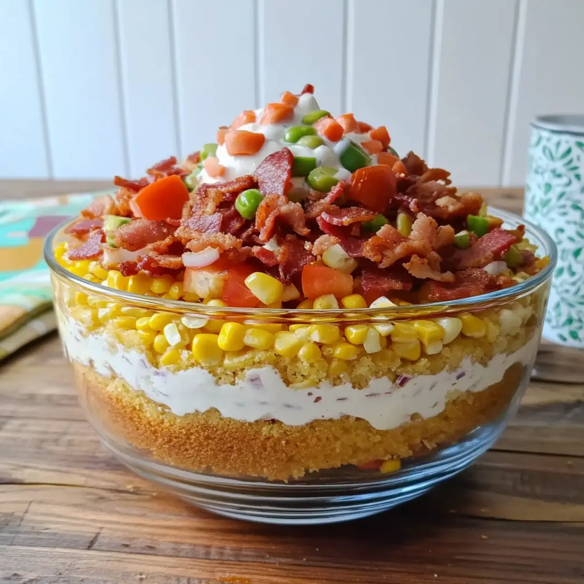 Layered Bacon Cornbread Salad: A Southern BBQ Favorite