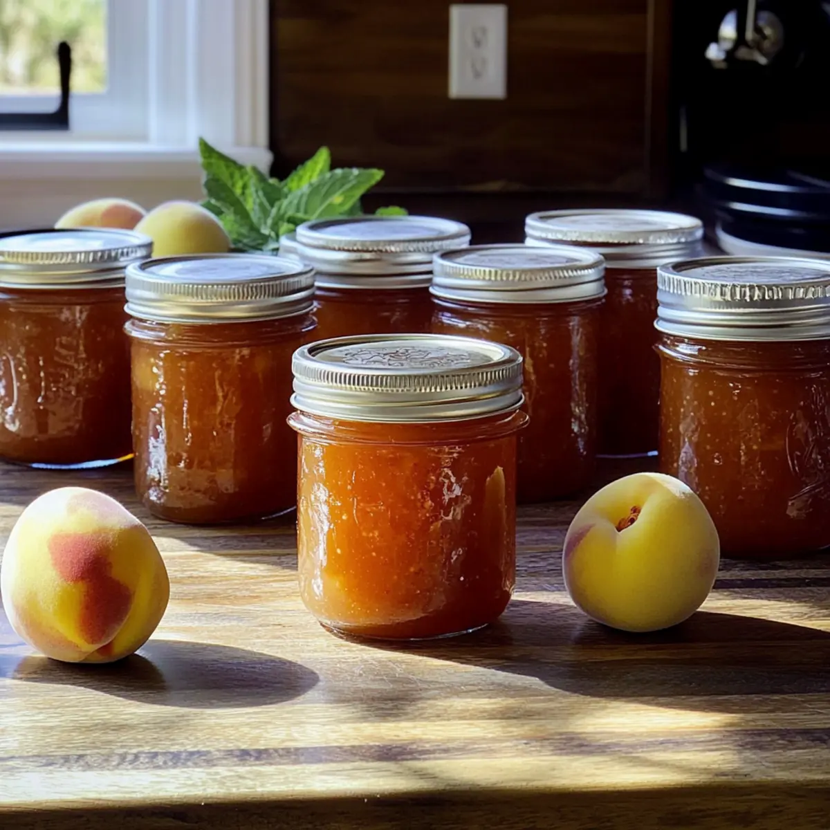 Homemade Peach-Ginger Jam: Sweet Spice in Every Jar