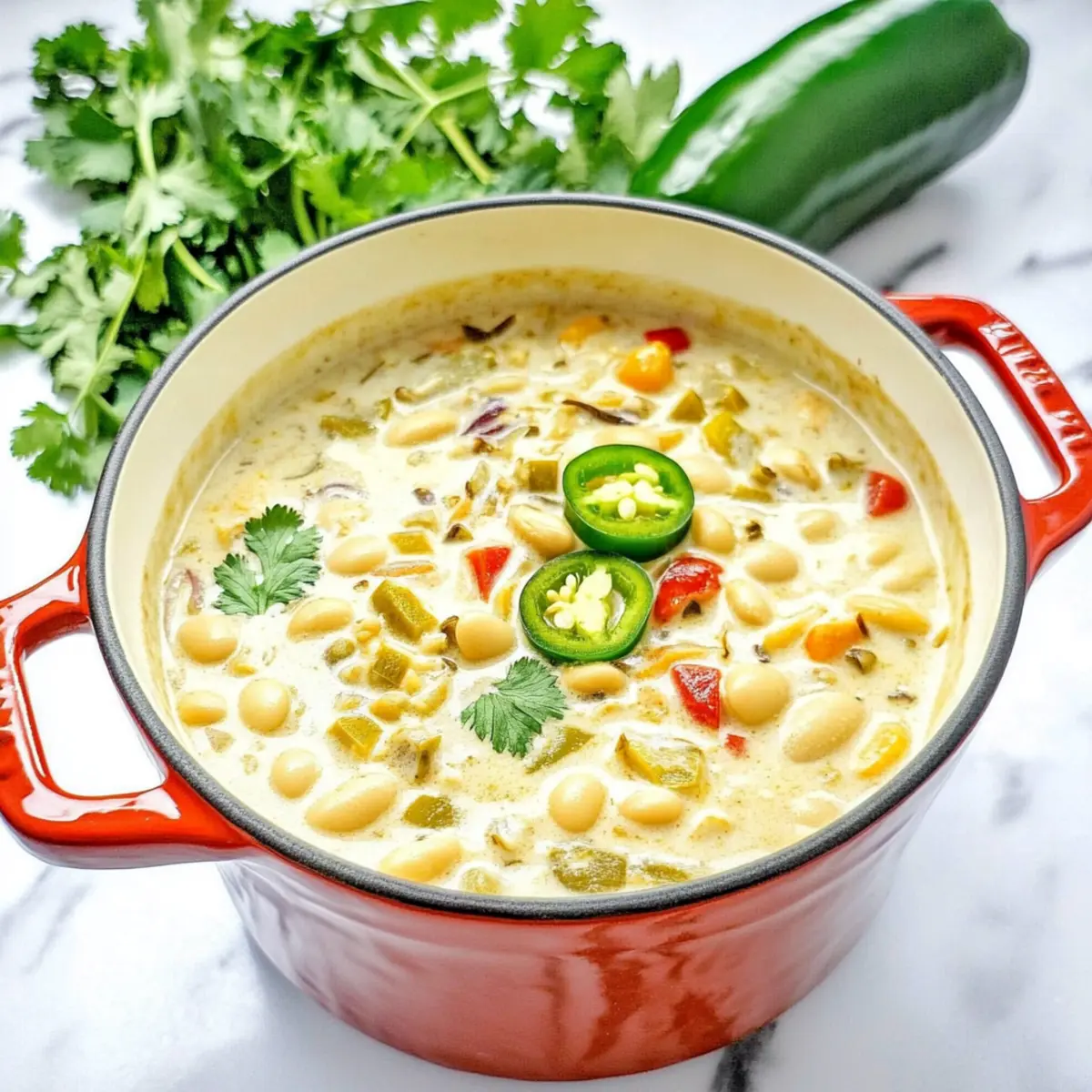 Creamy Vegetarian White Chili Ready in Just 25 Minutes