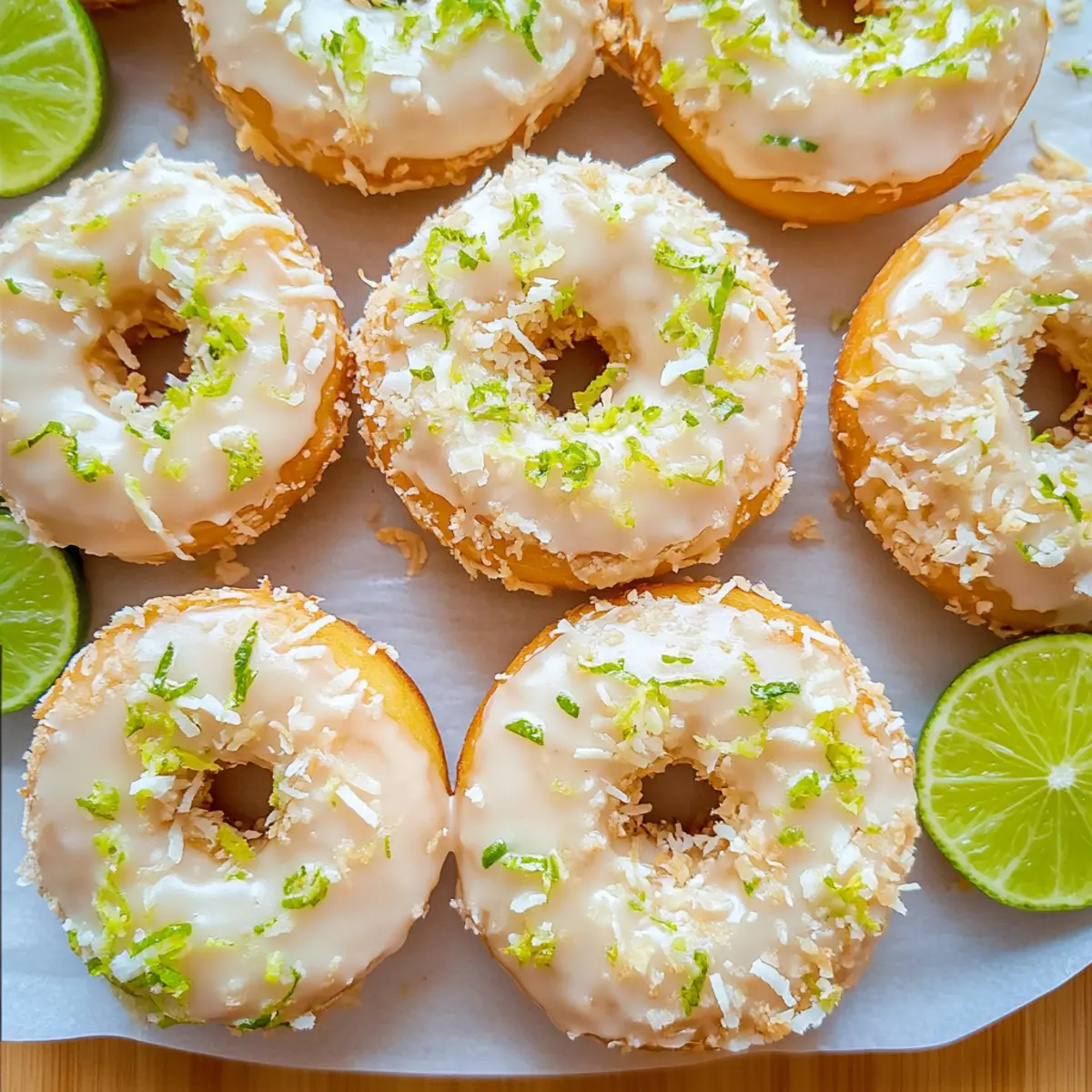 Delicious Key Lime Coconut Donuts Ready in 30 Minutes