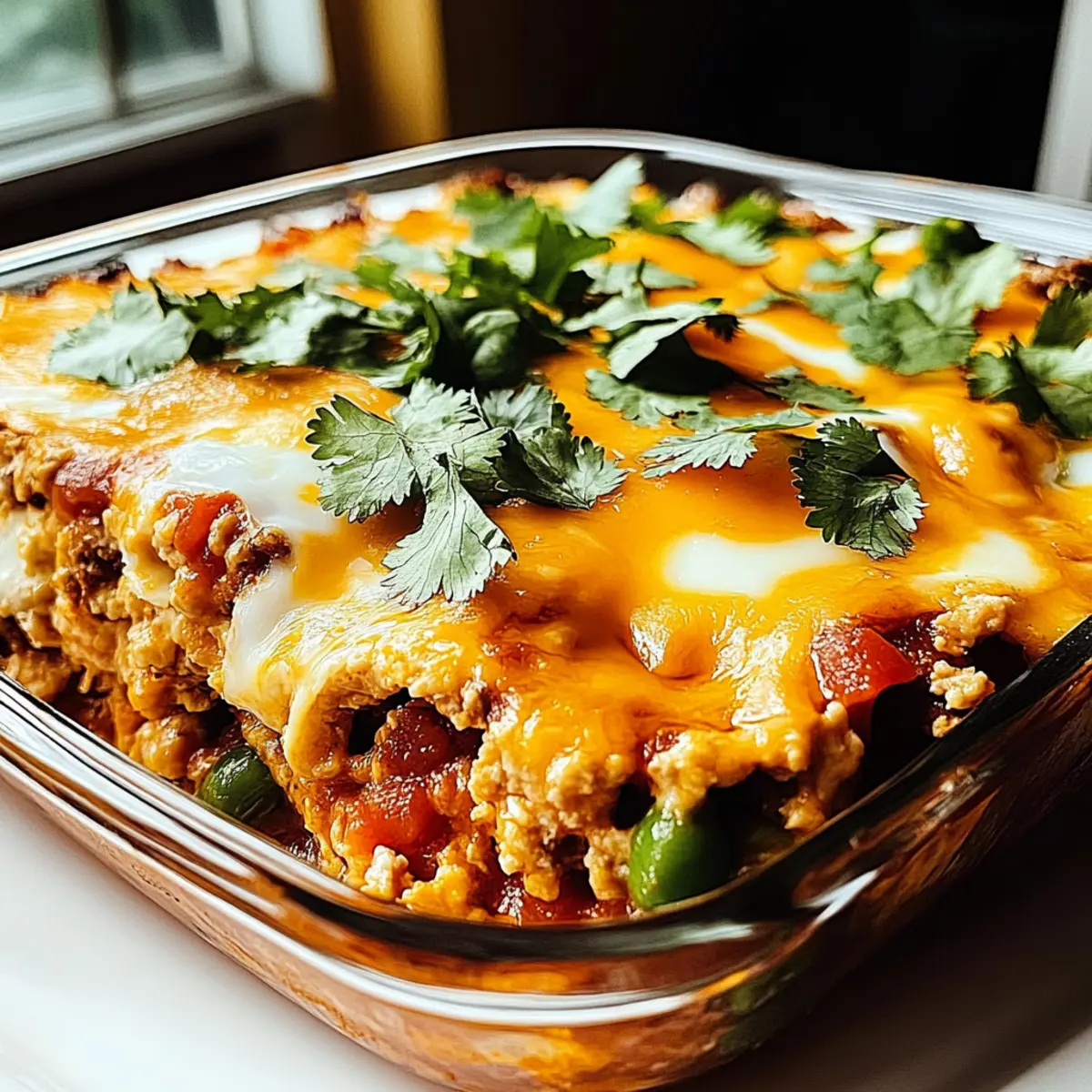 Huevos Rancheros Breakfast Casserole for Easy Brunch Bliss