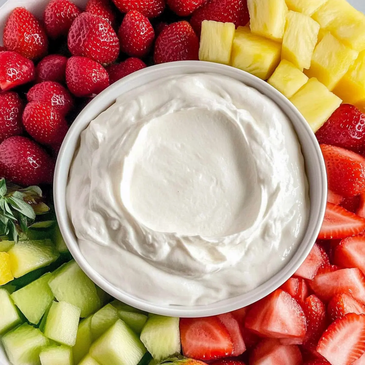 Light and Creamy Coconut Cream Fruit Dip for Refreshing Snacks
