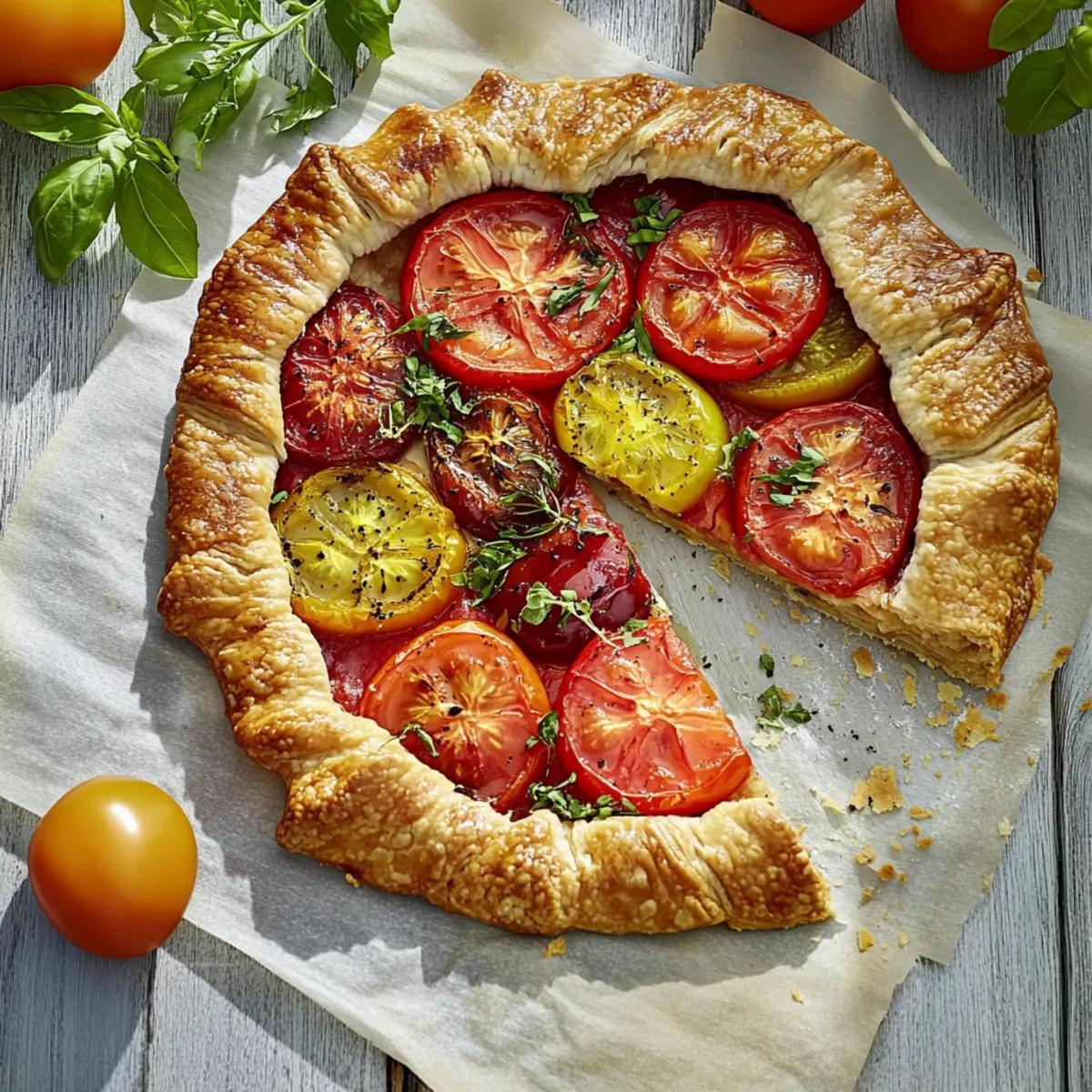 Rustic Tomato Galette: A Fresh Summer Flavor Experience