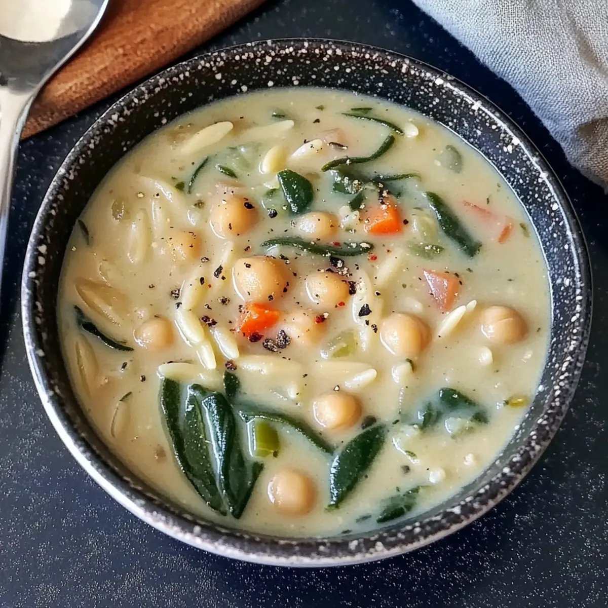 Cozy Vegan Chickpea Orzo Soup for Heartwarming Nights