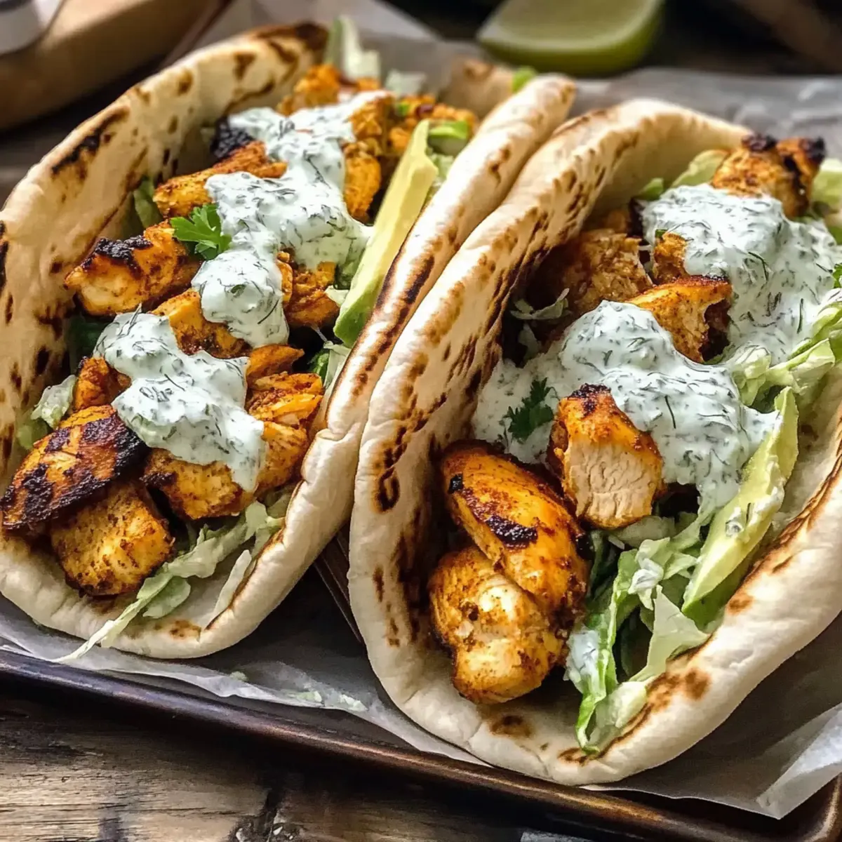 Delicious Sheet Pan Chicken Pitas: Easy, Flavor-Packed Dinner