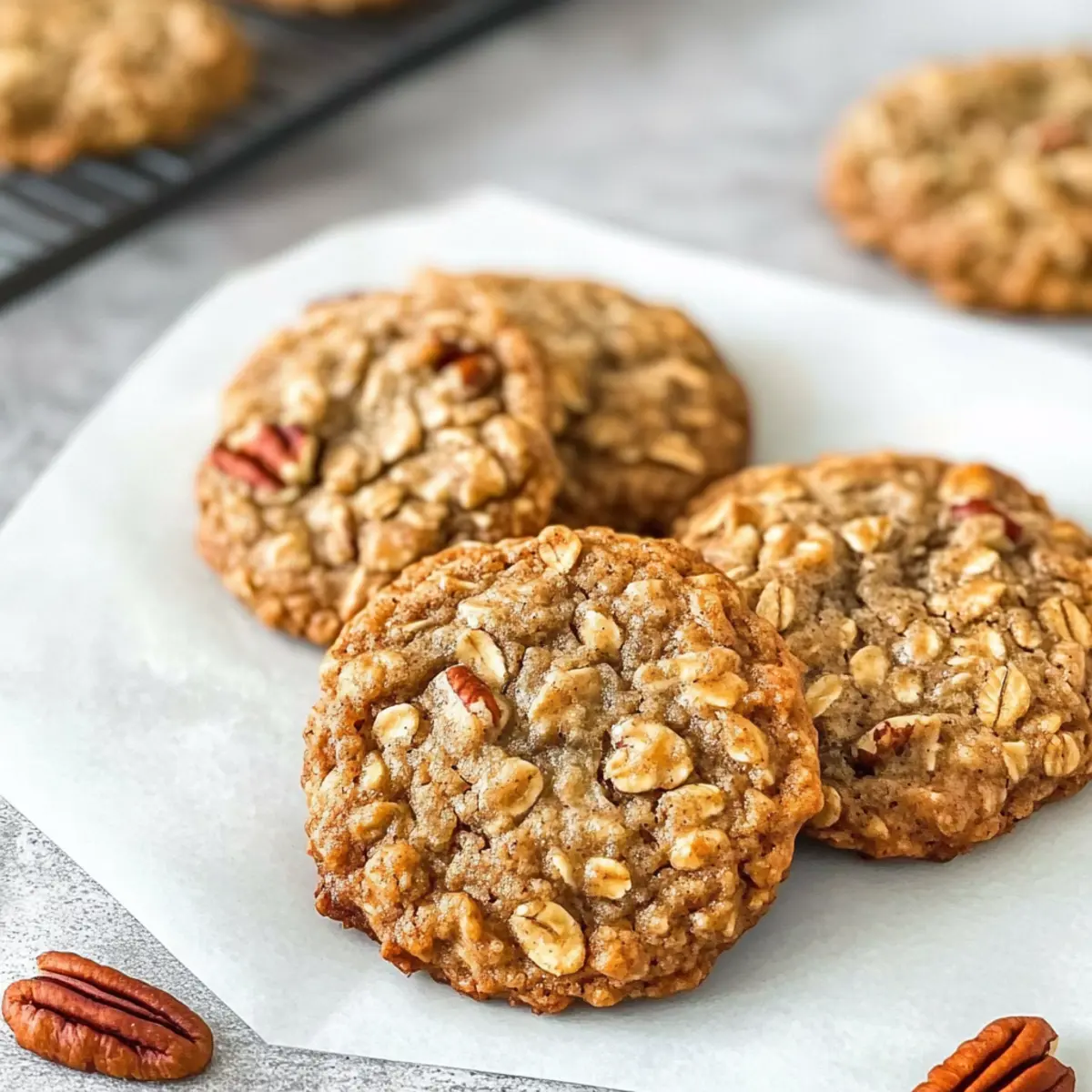 Chewy Oatmeal Chai Cookies with Pecans for Cozy Fall Treats