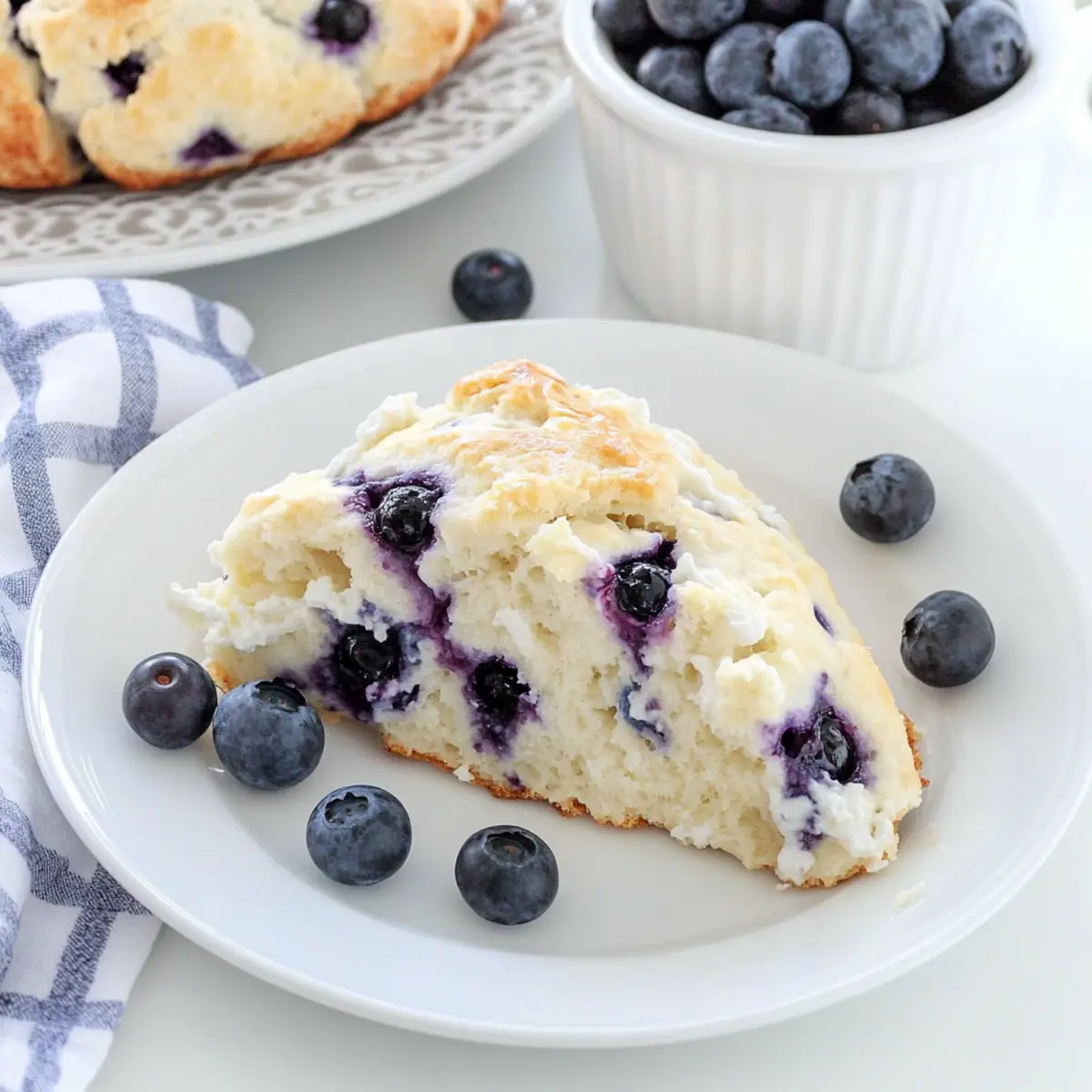 Fluffy Blueberry Ricotta Scones to Brighten Your Mornings