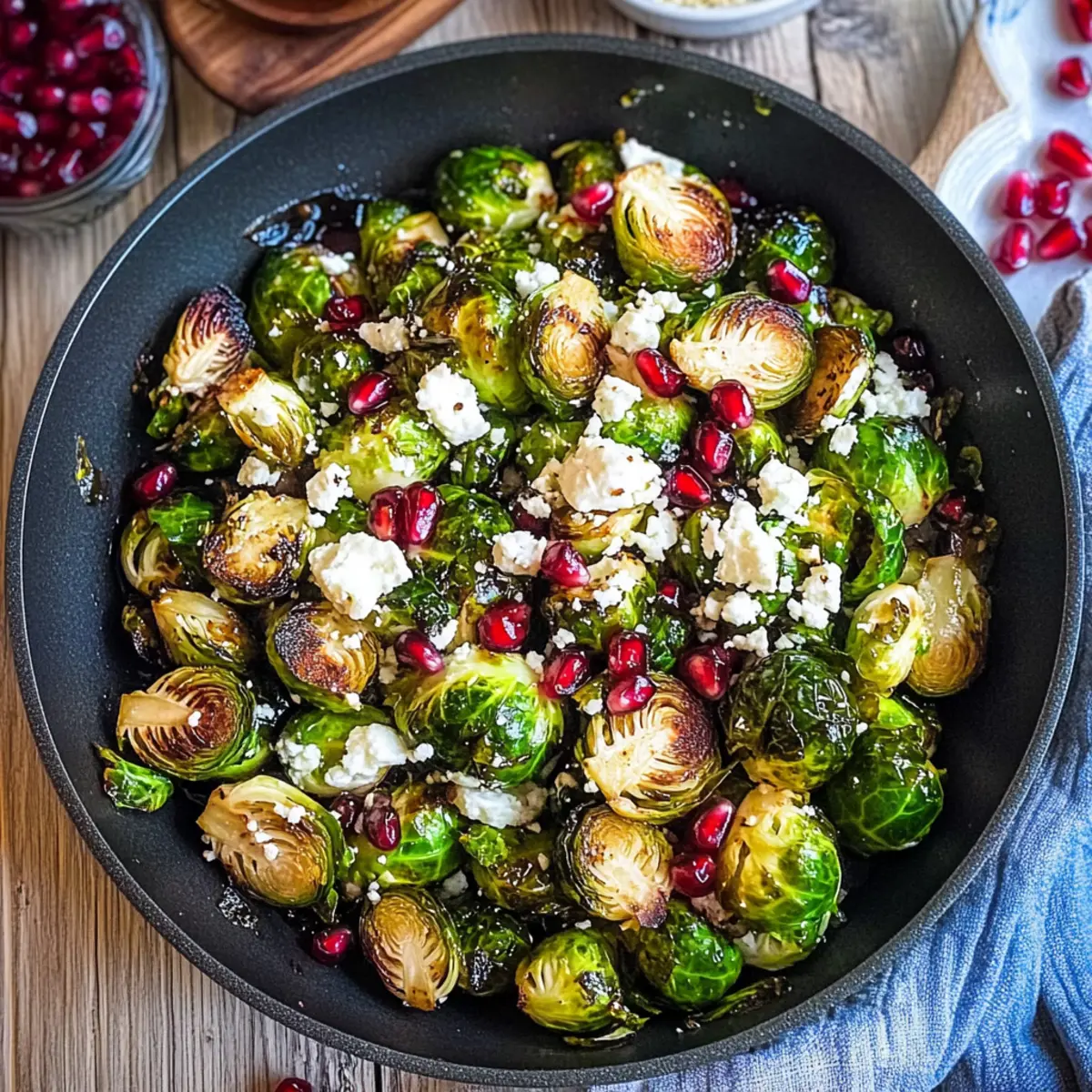 Savory Balsamic Brussels Sprouts with Feta Magic