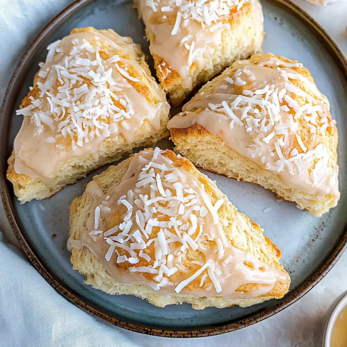 Coconut Scones Recipe with Coconut Glaze You'll Love