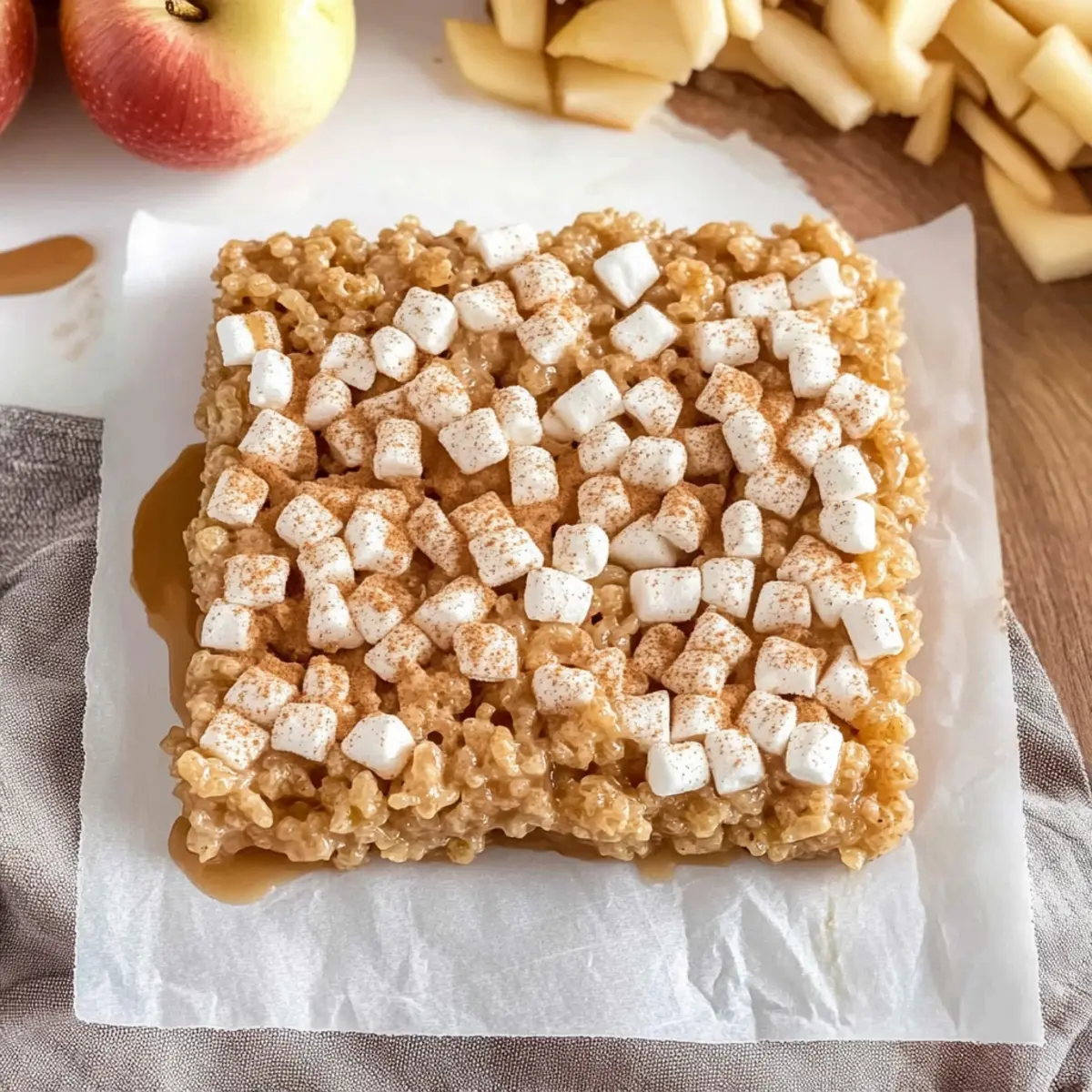 Delicious Apple Pie Rice Krispie Treats for a Cozy Fall Snack