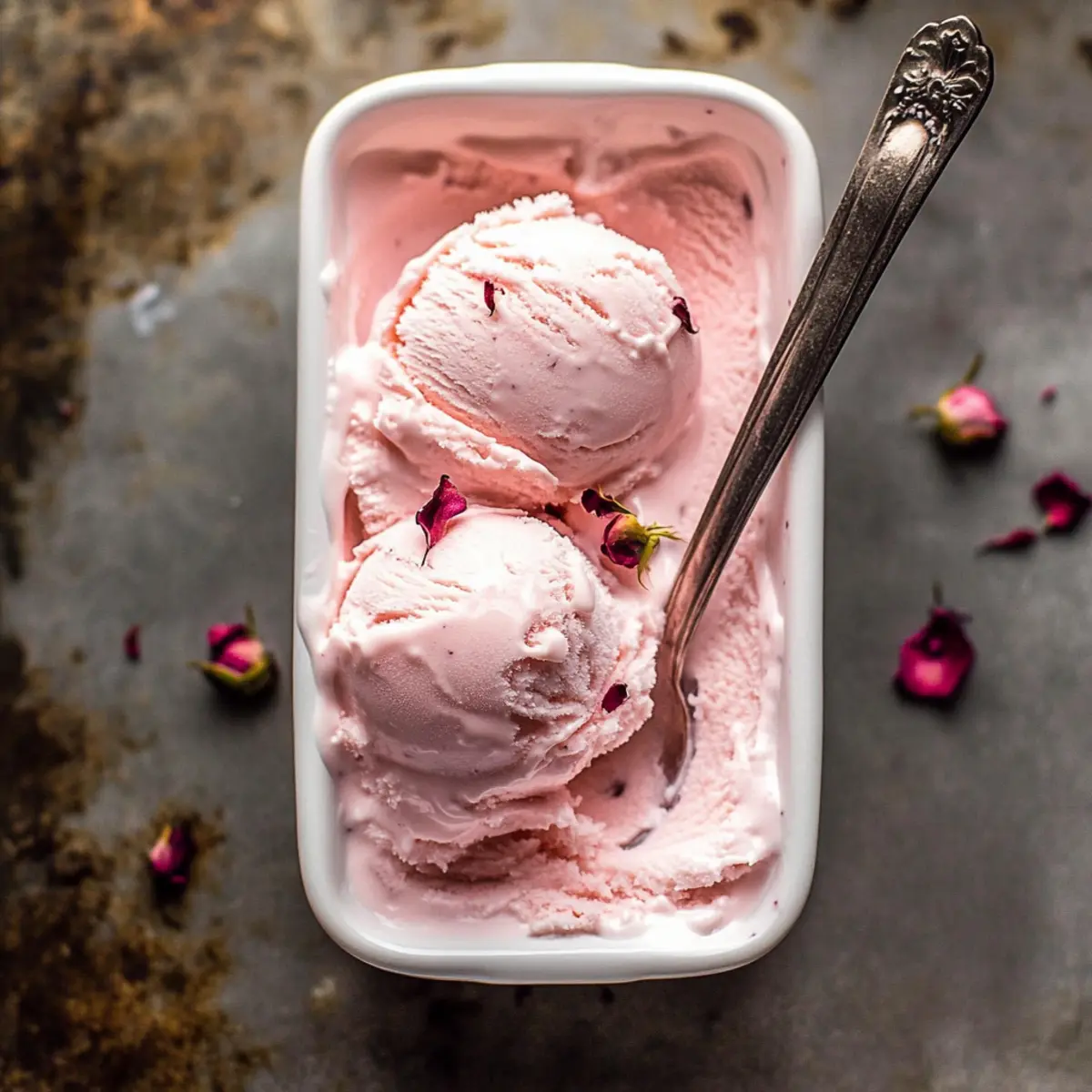 Indulge in Creamy Homemade Rose Ice Cream Bliss