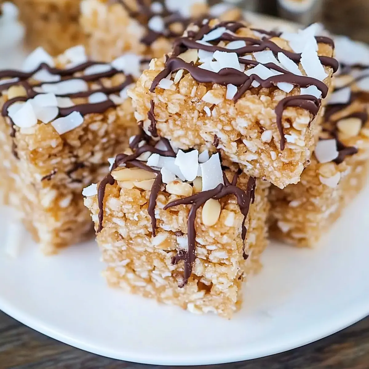 Almond Joy Rice Krispie Treats for a Chewy Chocolate Bliss