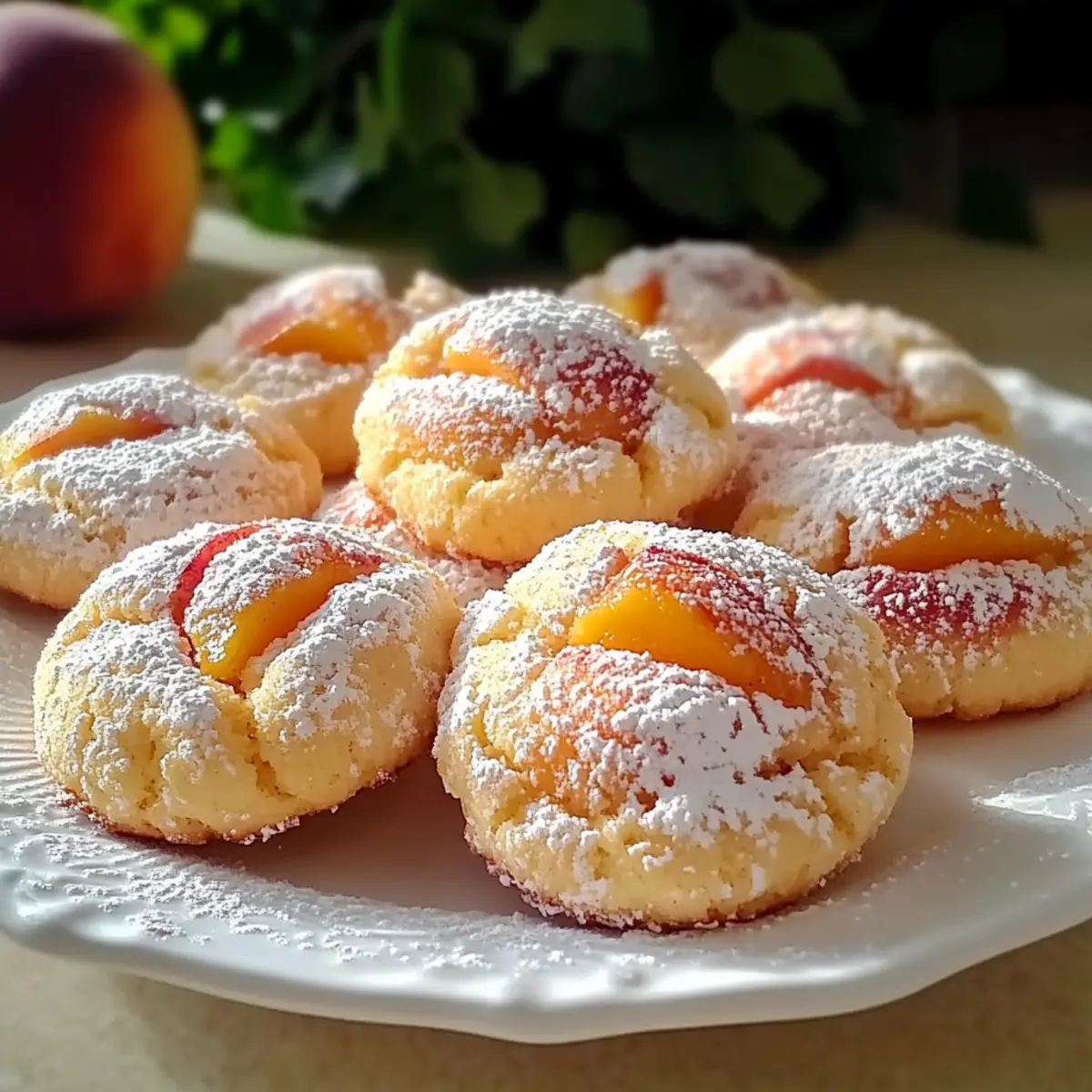 Italian Peach Summer Cookies That Melt in Your Mouth