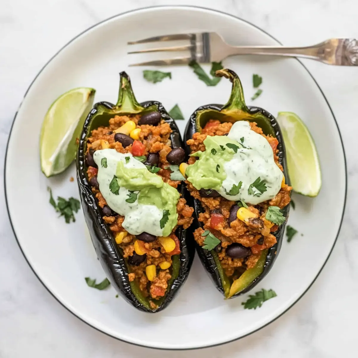 Delicious Turkey Stuffed Poblano Peppers for a Healthy Dinner