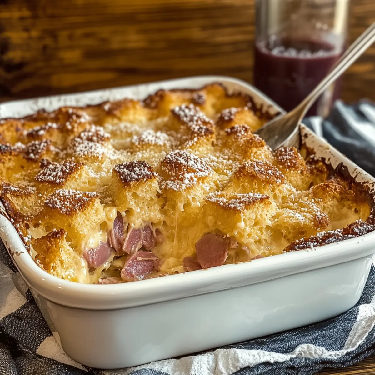 Savory Monte Cristo Breakfast Casserole for a Cozy Brunch