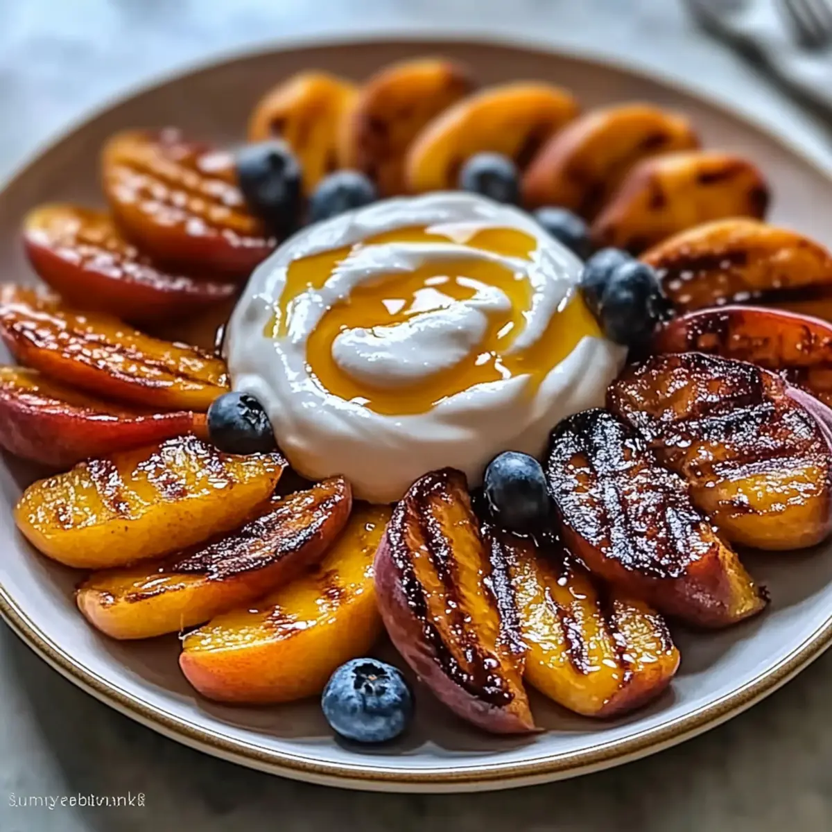 Sweet Peach Board with Honey Dip for Perfect Summer Snacking