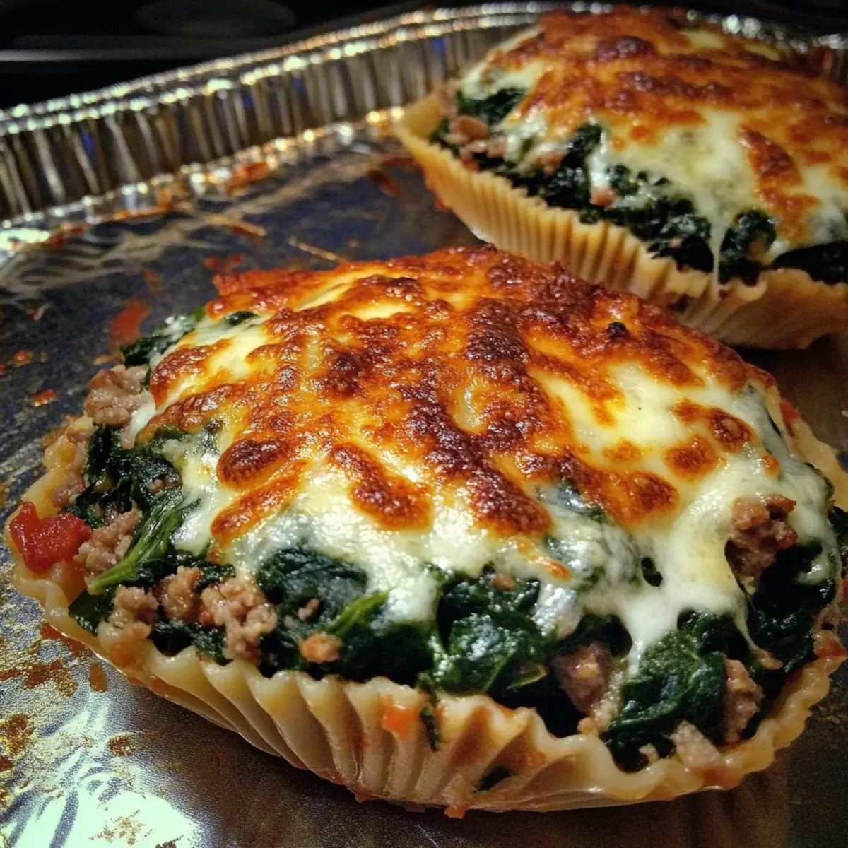 Irresistibly Cheesy Spinach Stuffed Portobello Mushrooms