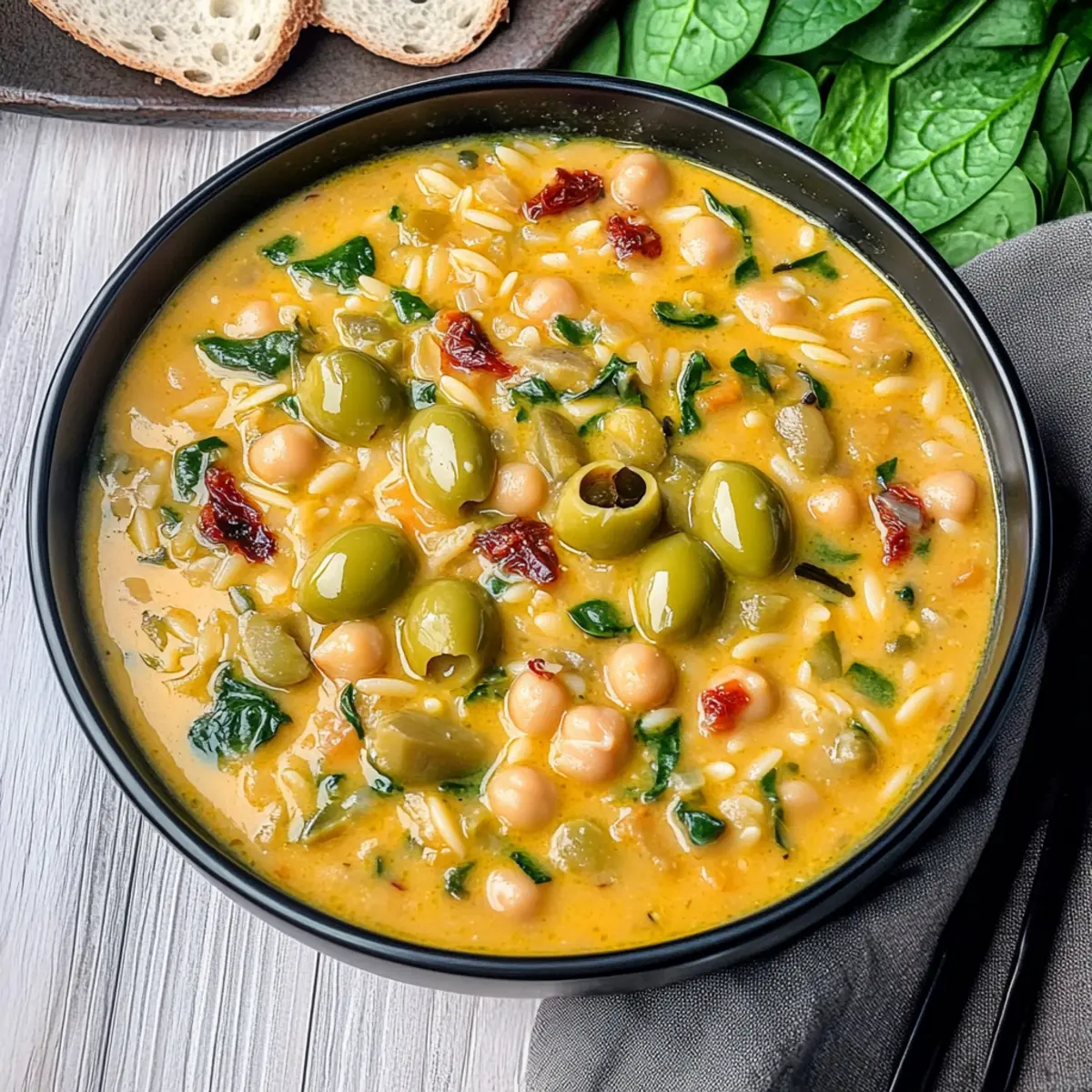 Delightful Green Olive Soup: Creamy Mediterranean Comfort
