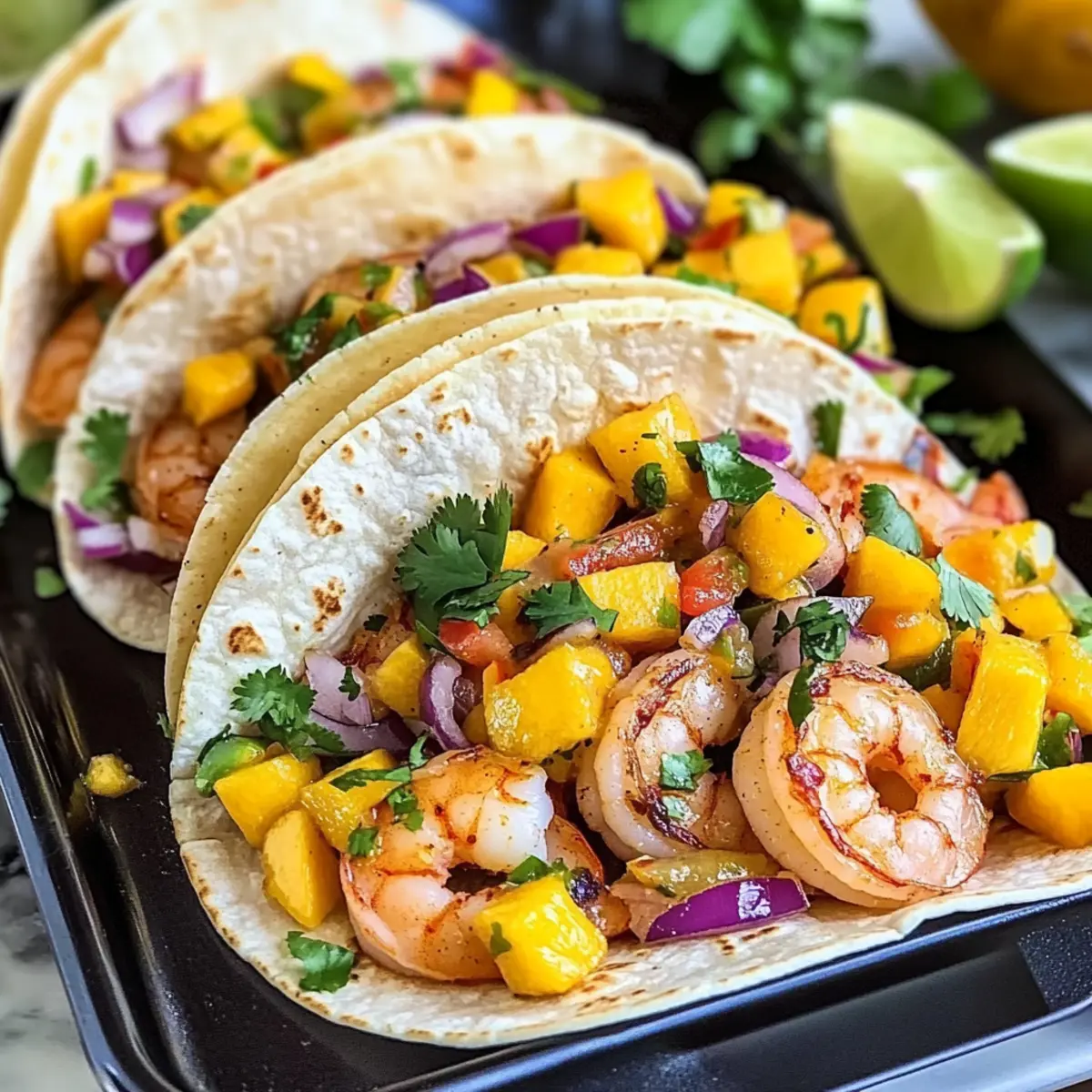 Shrimp Tacos with Mango Salsa: Quick Tropical Delight