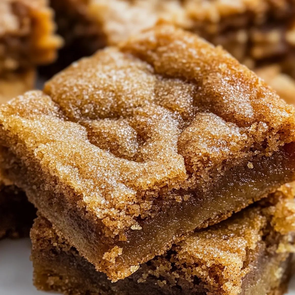 Cinnamon Sugar Blondies That Will Melt Your Heart