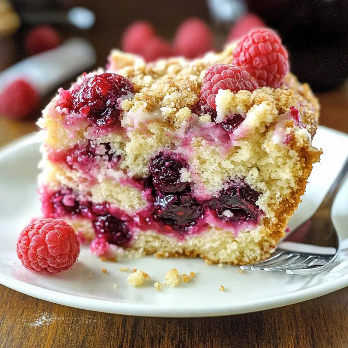 Raspberry Cream Cheese Coffee Cake for Perfect Mornings