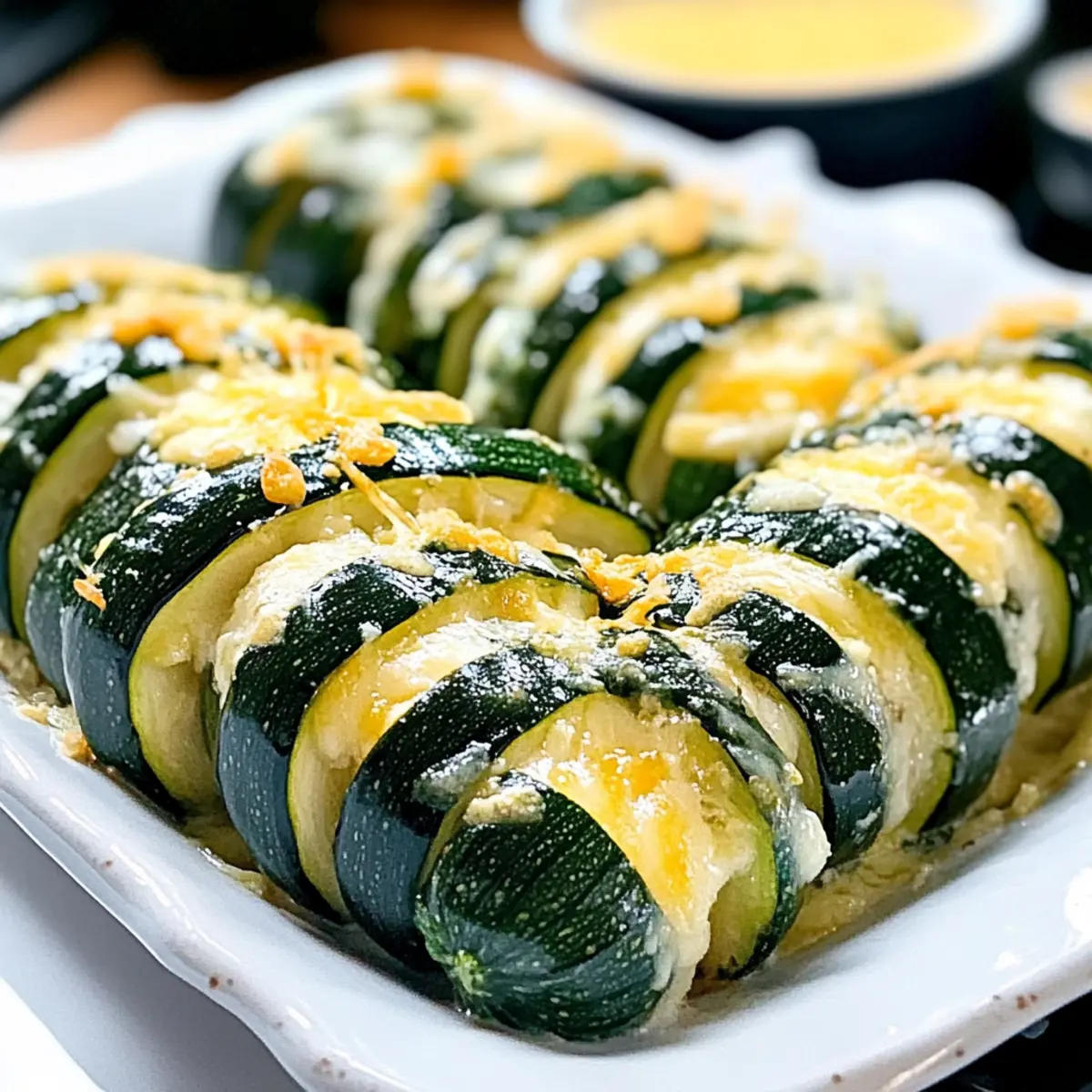 Garlic Parmesan Hasselback Zucchini for a Deliciously Light Meal