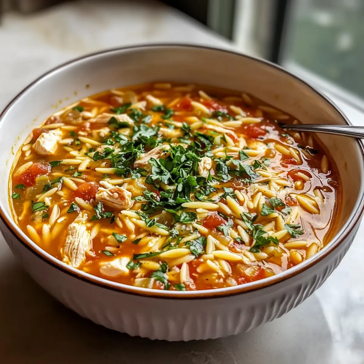 Cozy Chicken Orzo Tomato Soup for Ultimate Comfort Nights