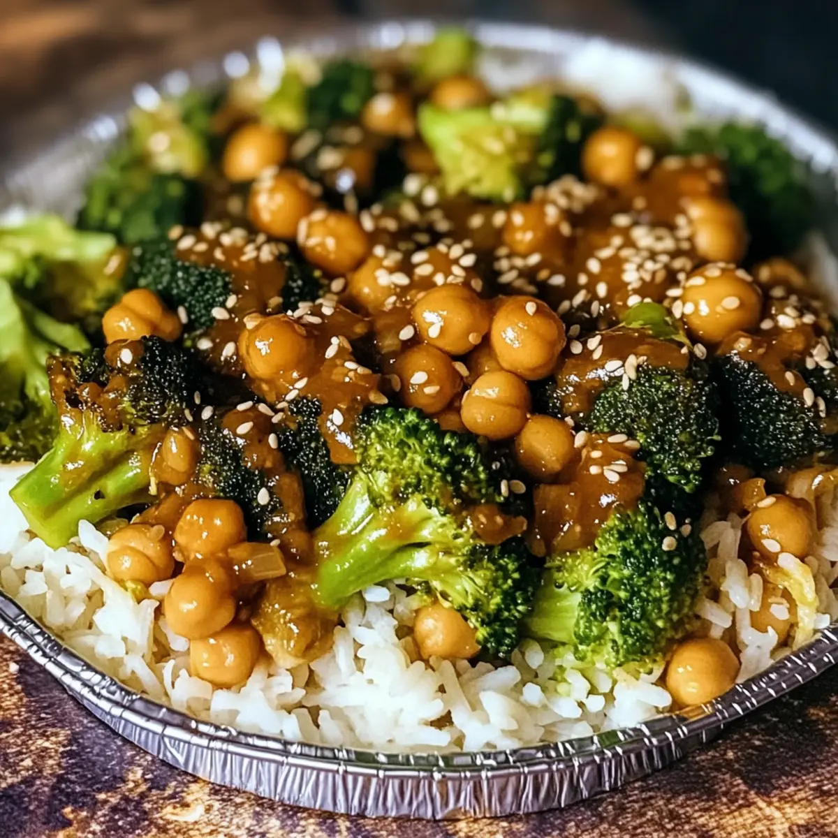 Garlic Broccoli Chickpea Stir Fry: A Quick Vegan Feast