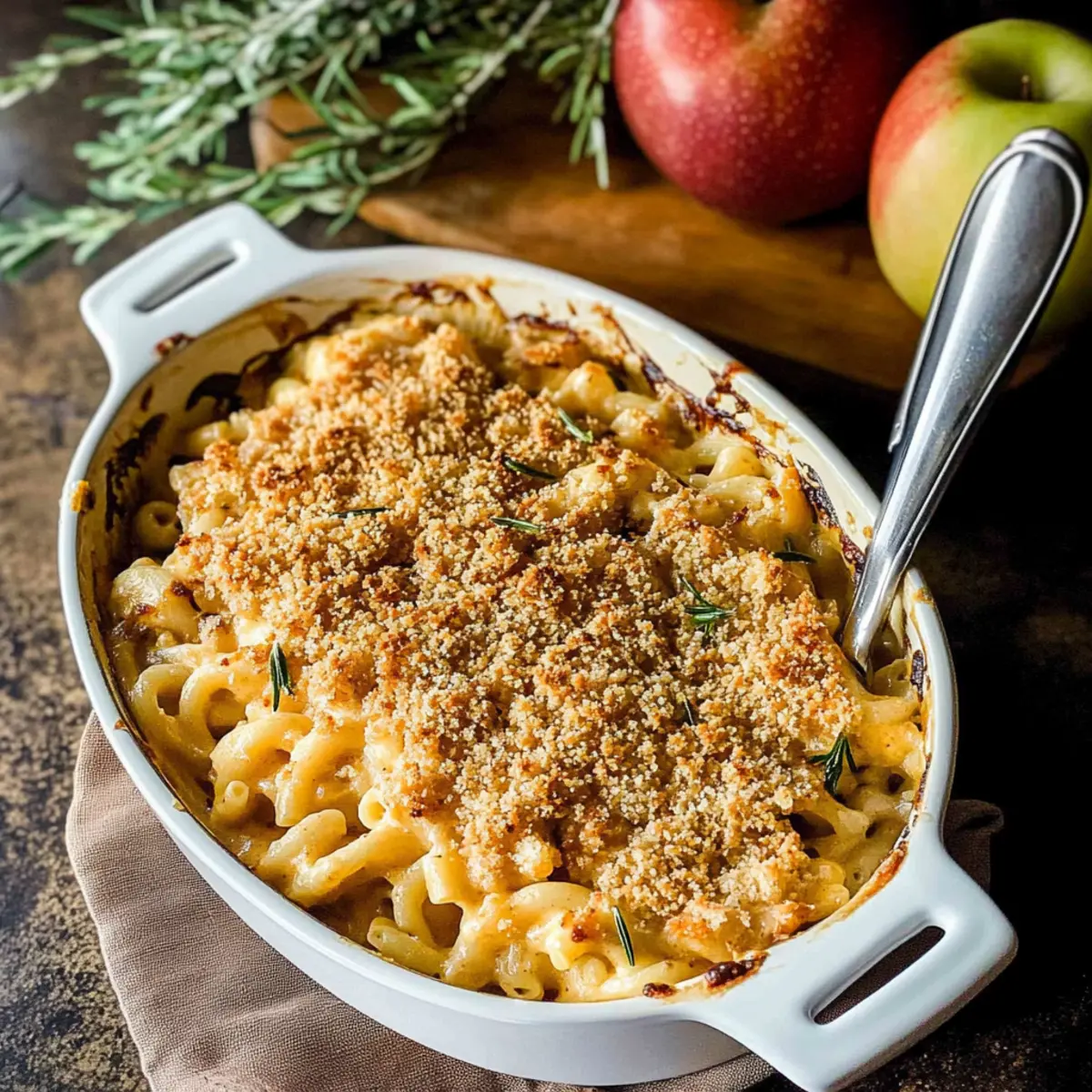 Creamy Pumpkin Apple Three Cheese Mac and Cheese Bliss